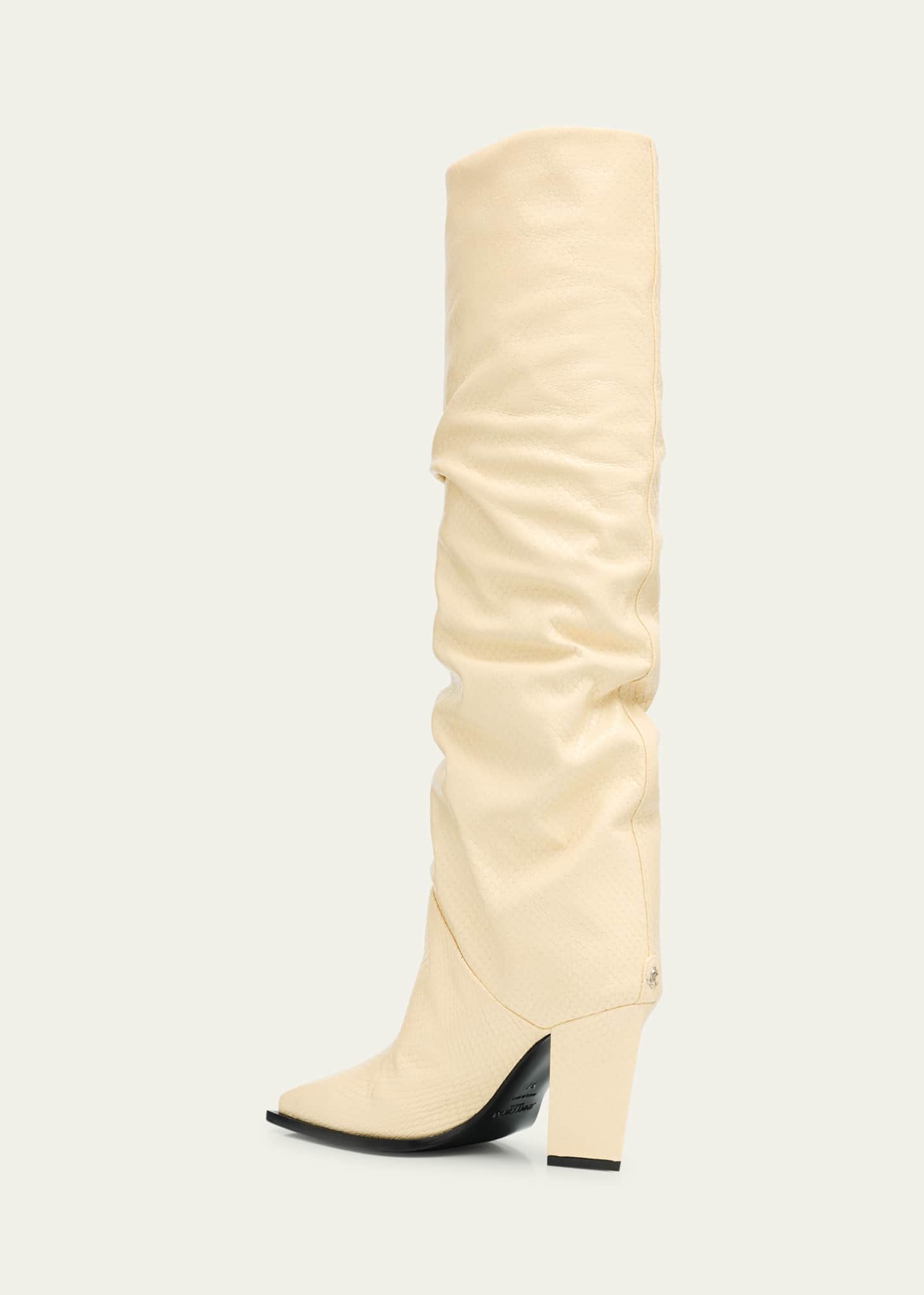 Jimmy Choo Hart 60 Printed Leather Knee Boots Image 2 of 4