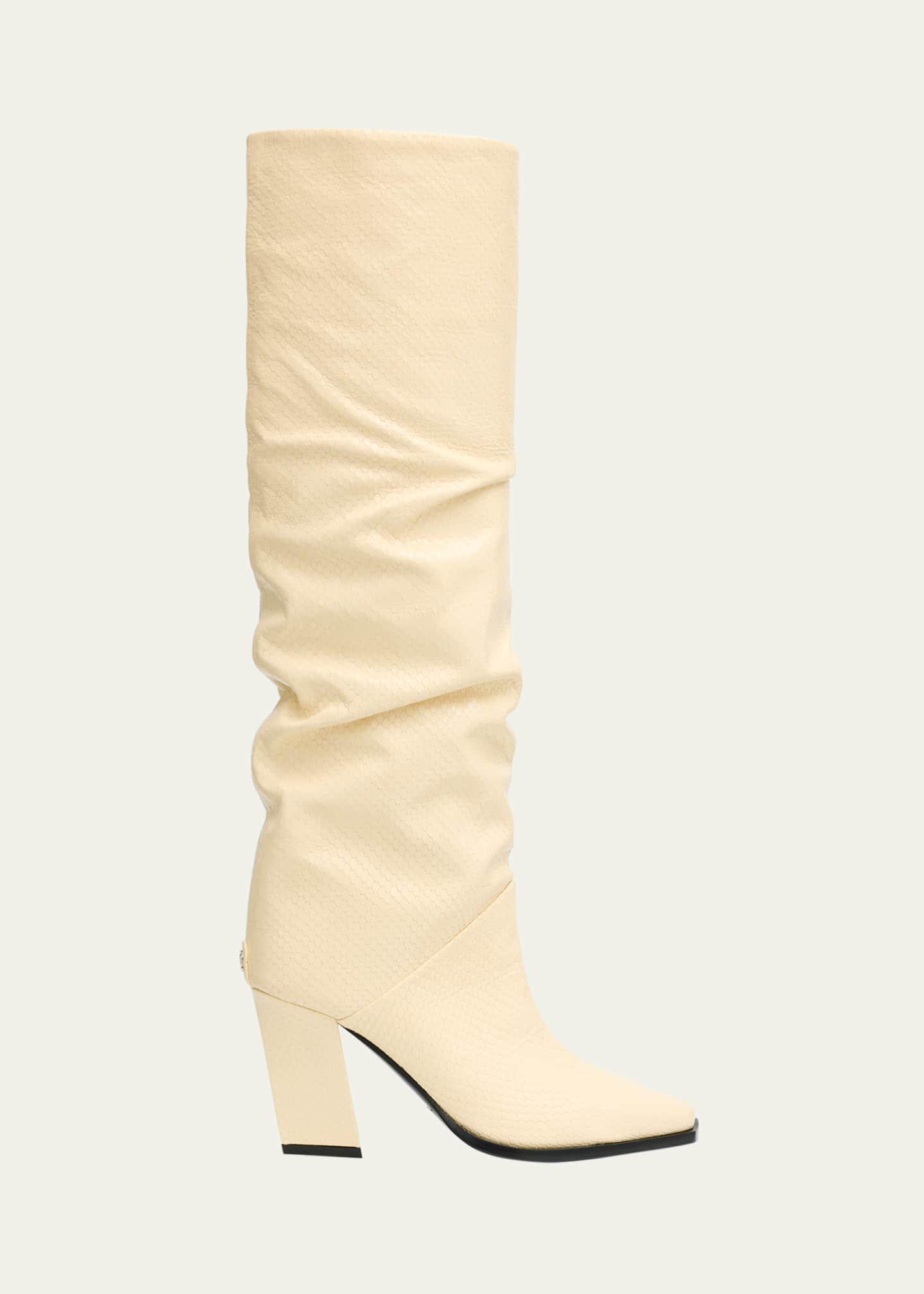 Jimmy Choo Hart 60 Printed Leather Knee Boots Image 1 of 4