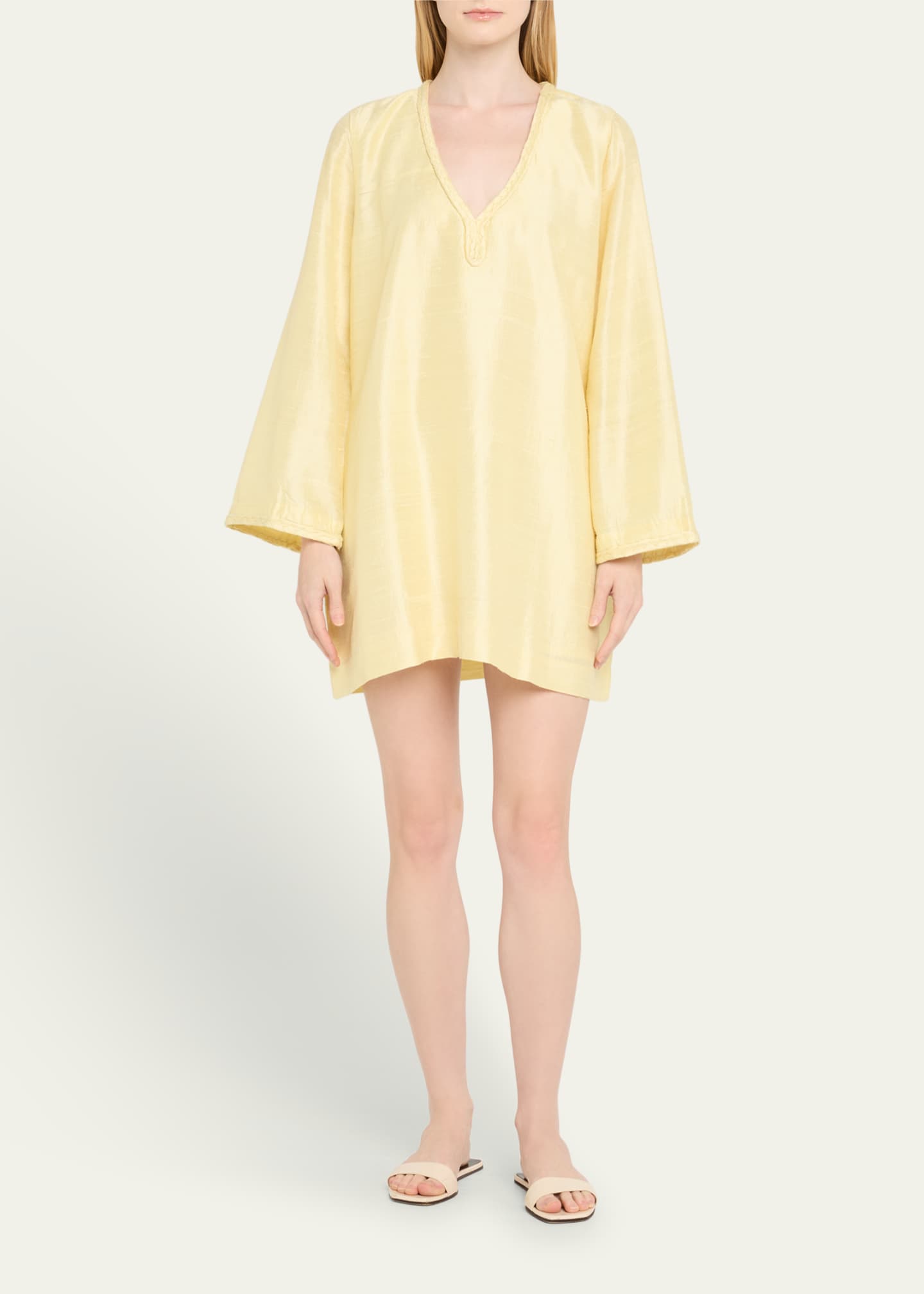 hannah silk dress HANNAH SILK DRESS ORANGE FLOWER, hand made - MOMO NEW YORK