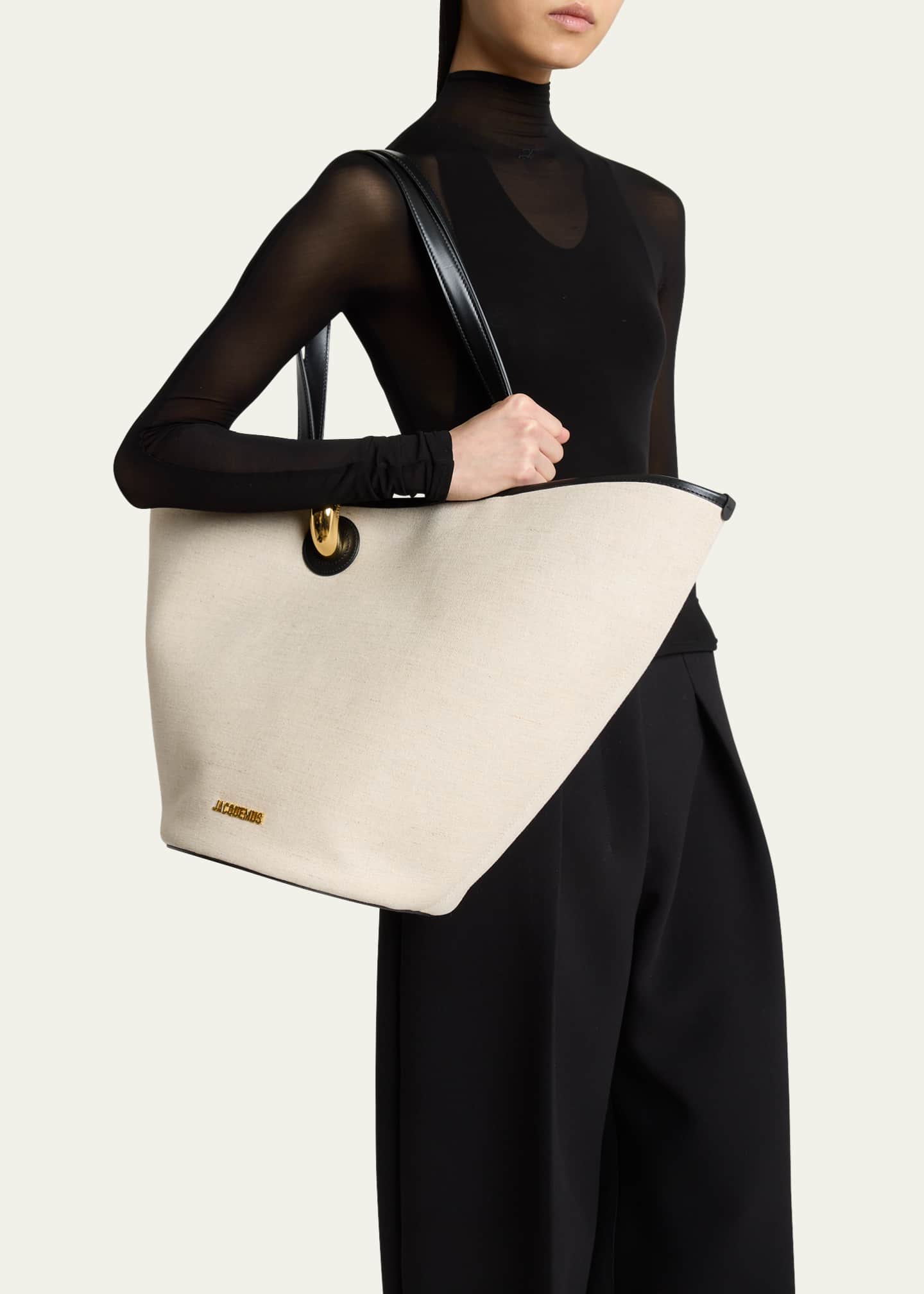 Jacquemus Le Bambola Canvas Tote Bag - Bergdorf Goodman