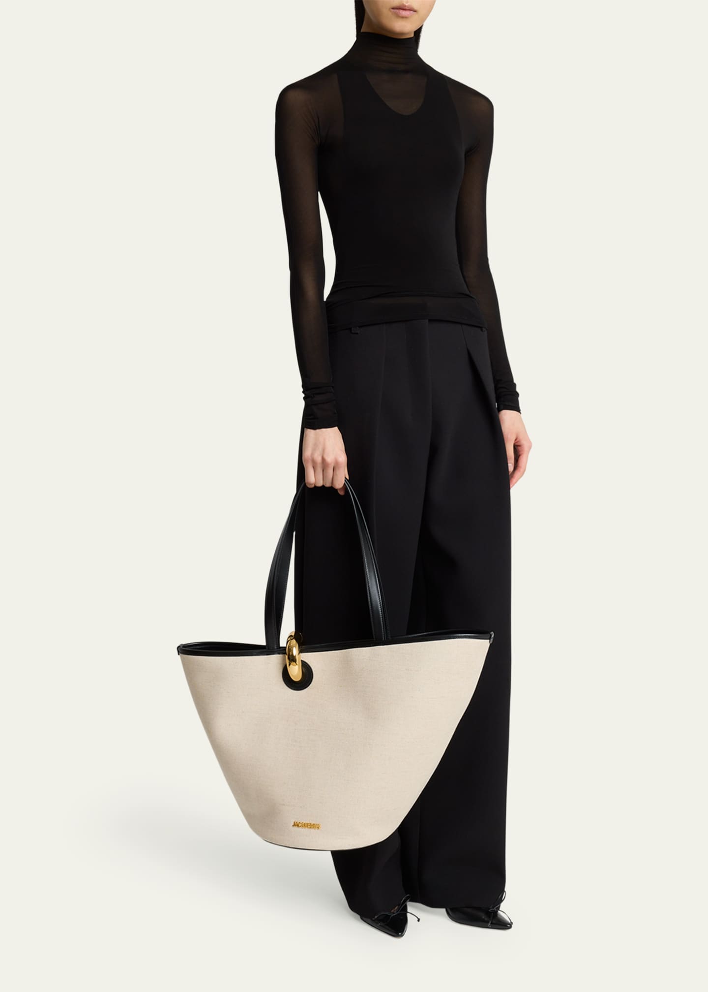 Jacquemus Le Bambola Canvas Tote Bag - Bergdorf Goodman