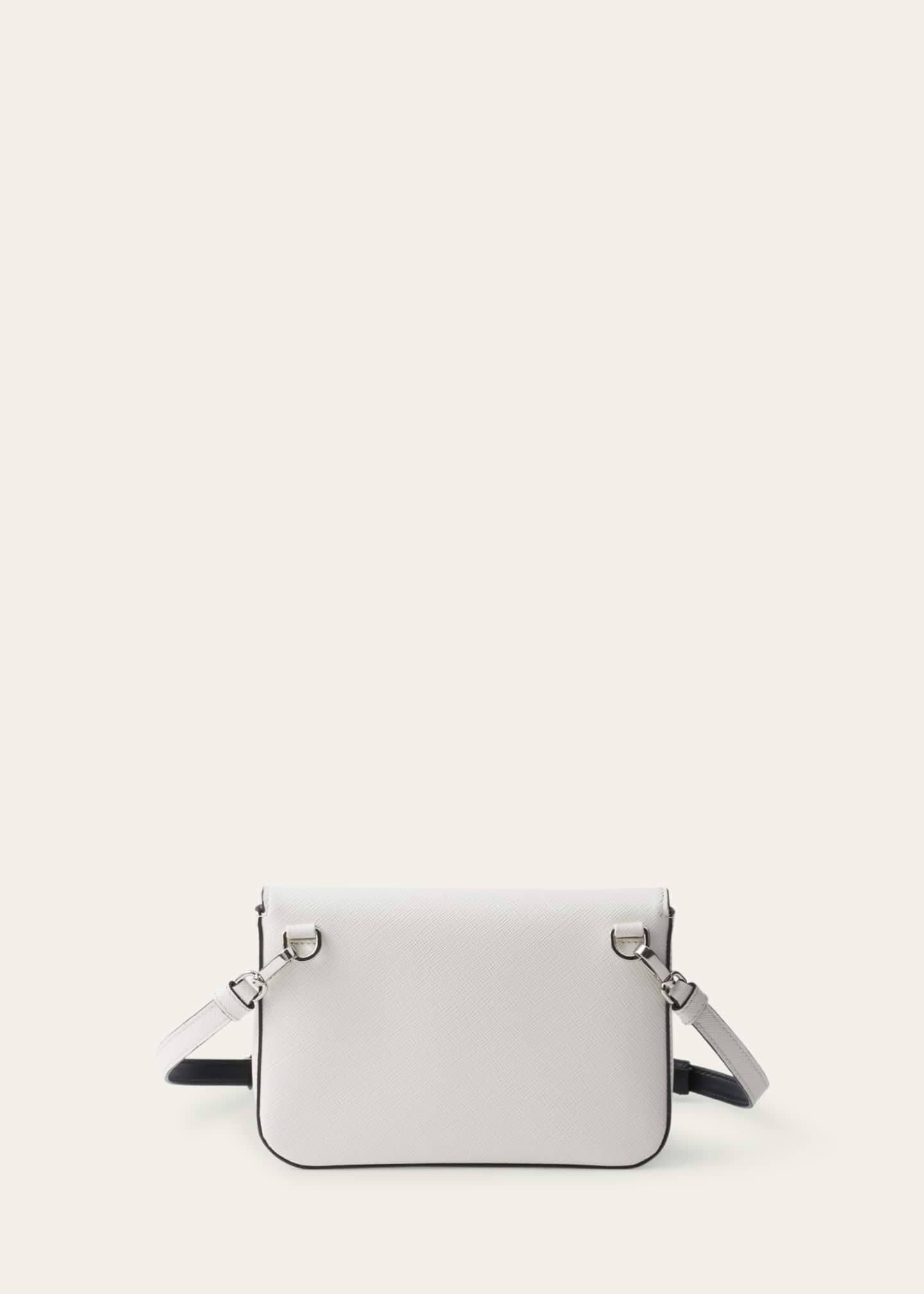 Prada Men's Saffiano Leather Travel Crossbody Bag Image 3 of 4