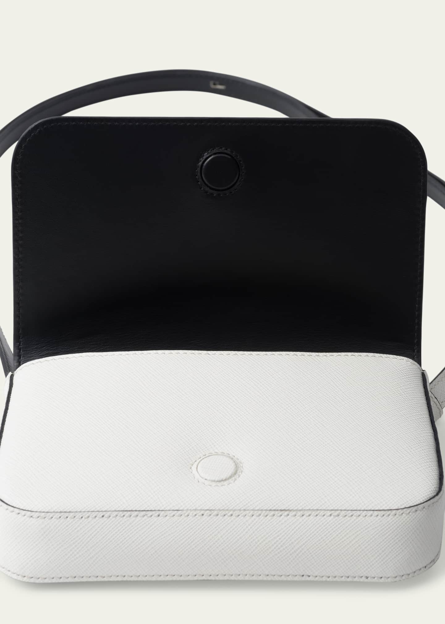 Prada Men's Saffiano Leather Travel Crossbody Bag Image 4 of 4