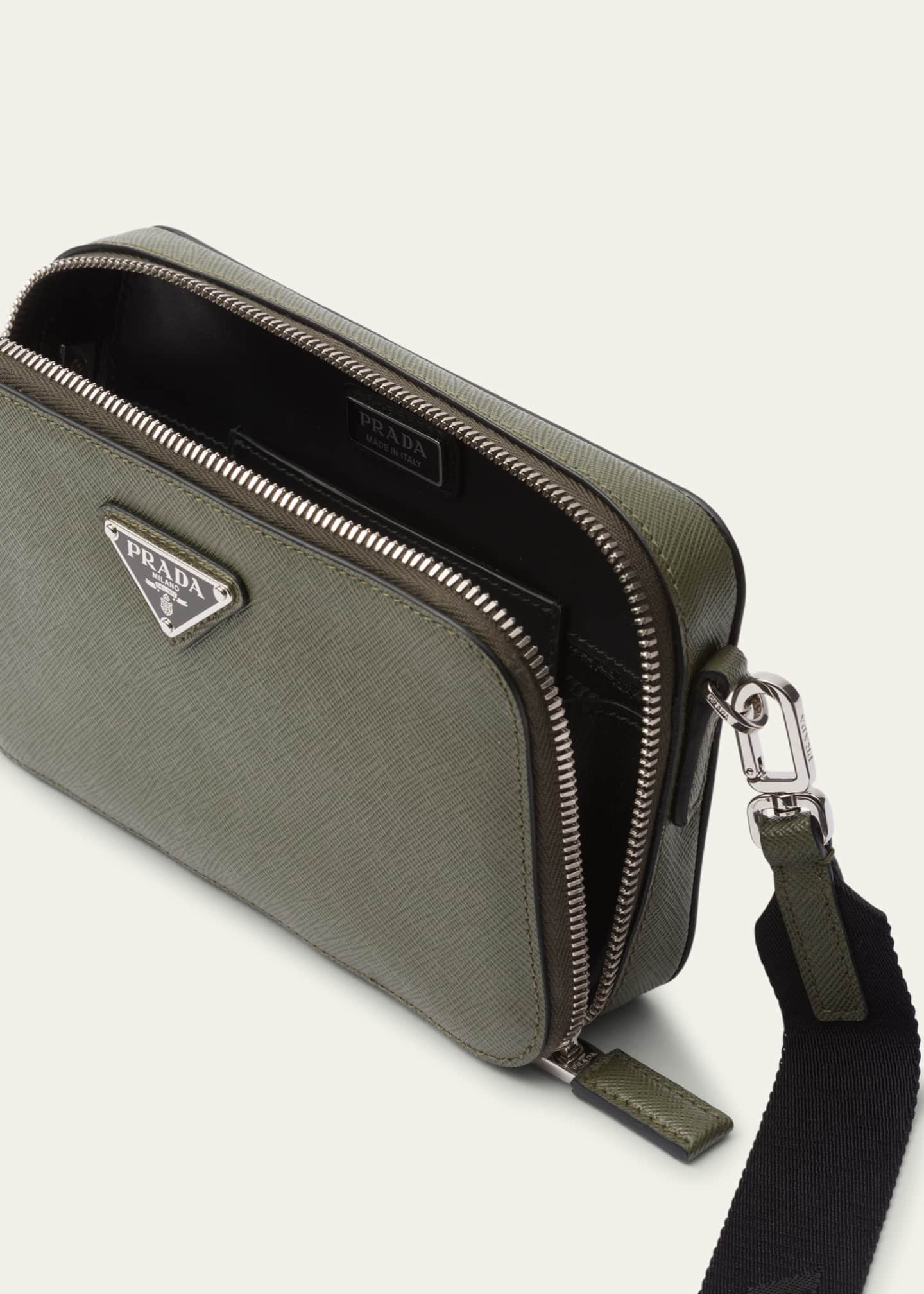 Prada Men's Saffiano Leather Crossbody Bag Image 4 of 5