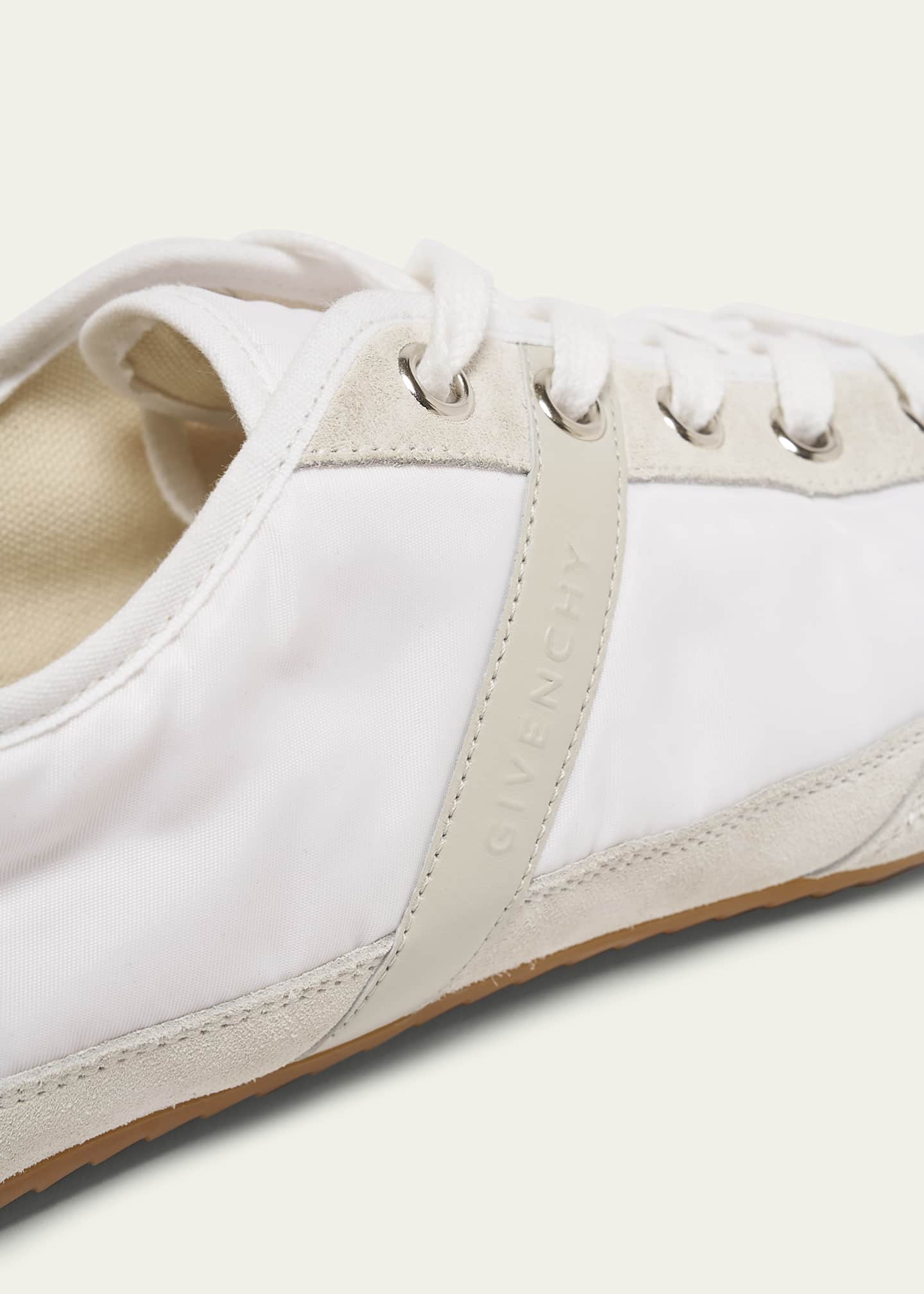 Givenchy Men's Slim Nylon and Suede Low-Top Sneakers