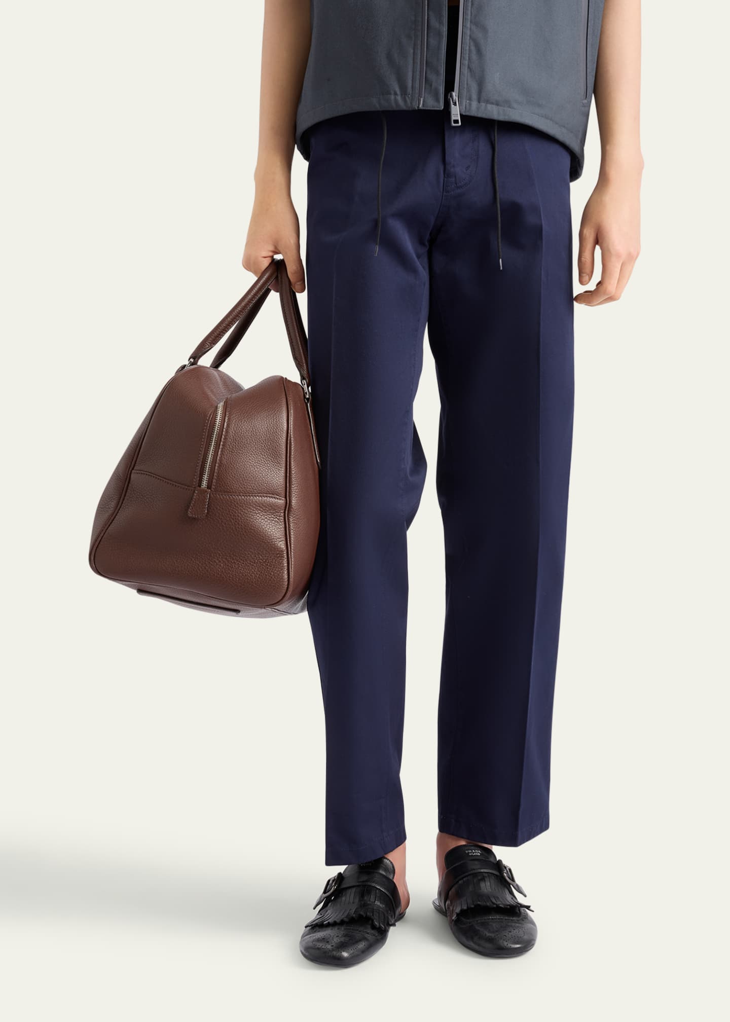 Prada Men's Light Cotton Chino Pants Image 4 of 5