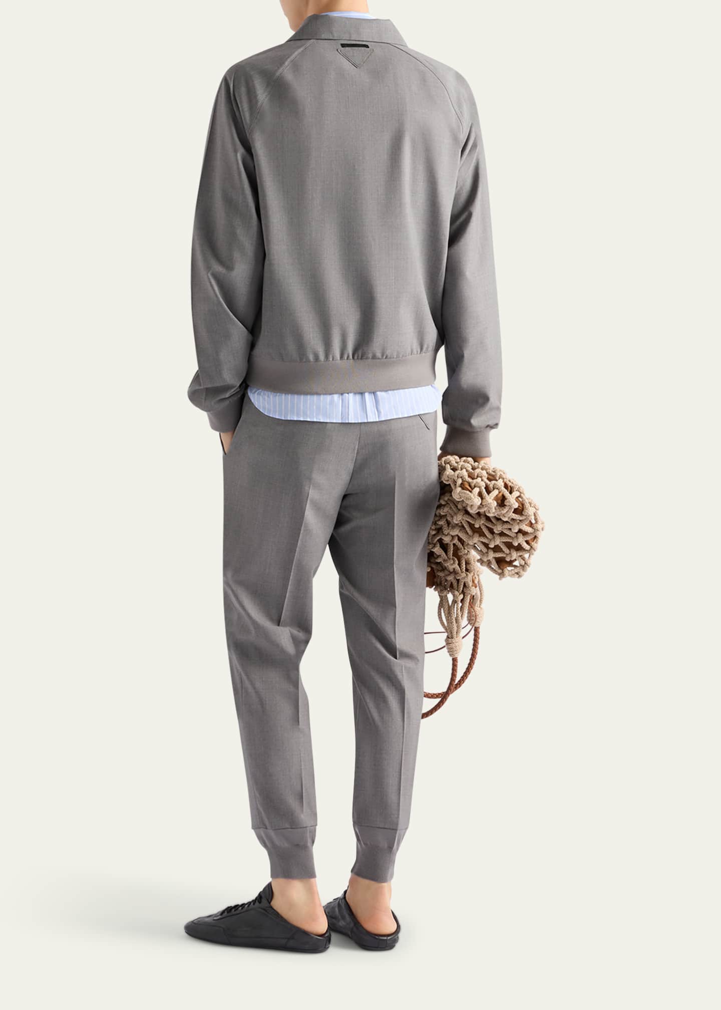 Prada Men's Hybrid Wool Joggers Image 3 of 5