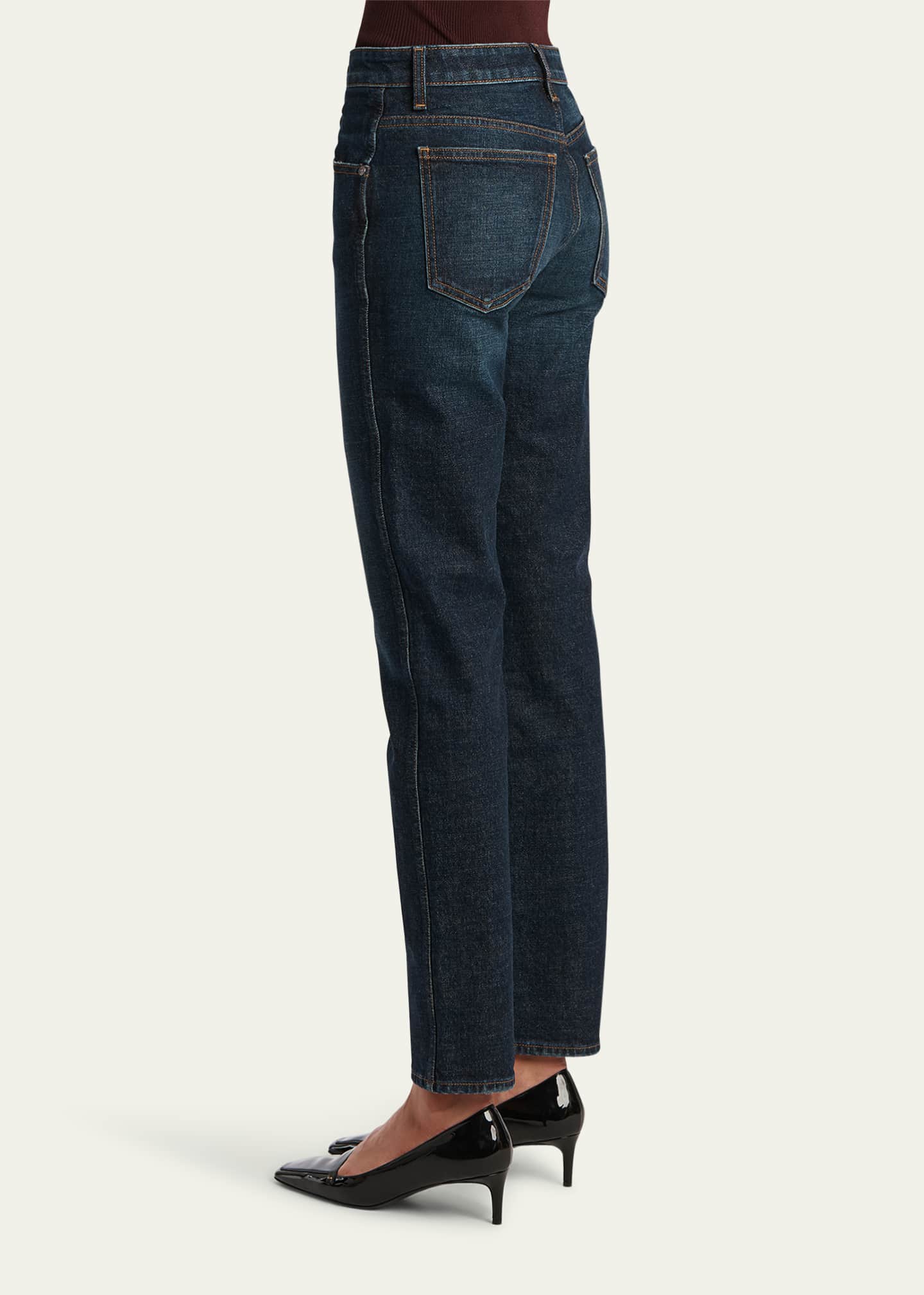 Khaite Viv Slim-Leg Ankle Jeans Image 3 of 5
