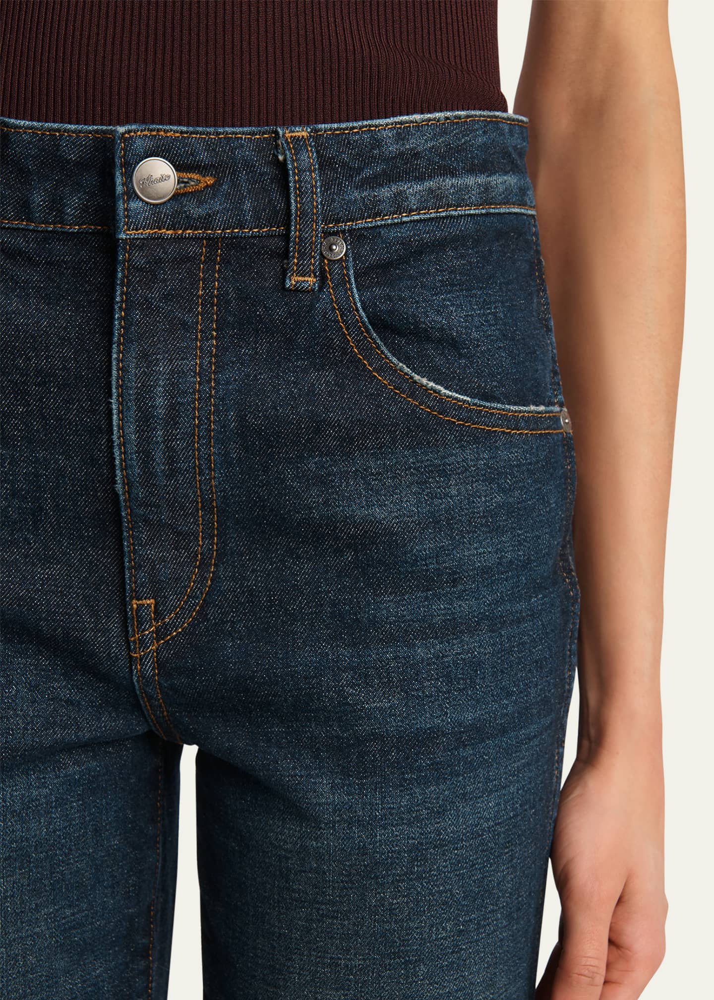 Khaite Viv Slim-Leg Ankle Jeans Image 5 of 5