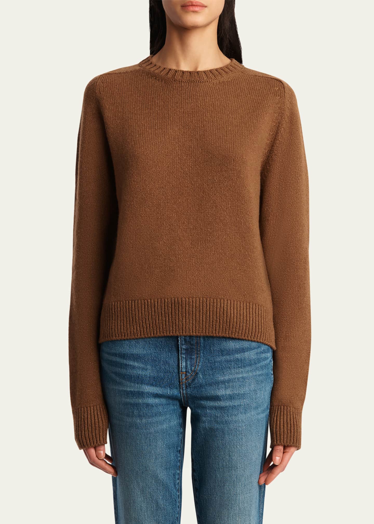 Khaite Nera Cashmere Crewneck Sweater Image 4 of 5