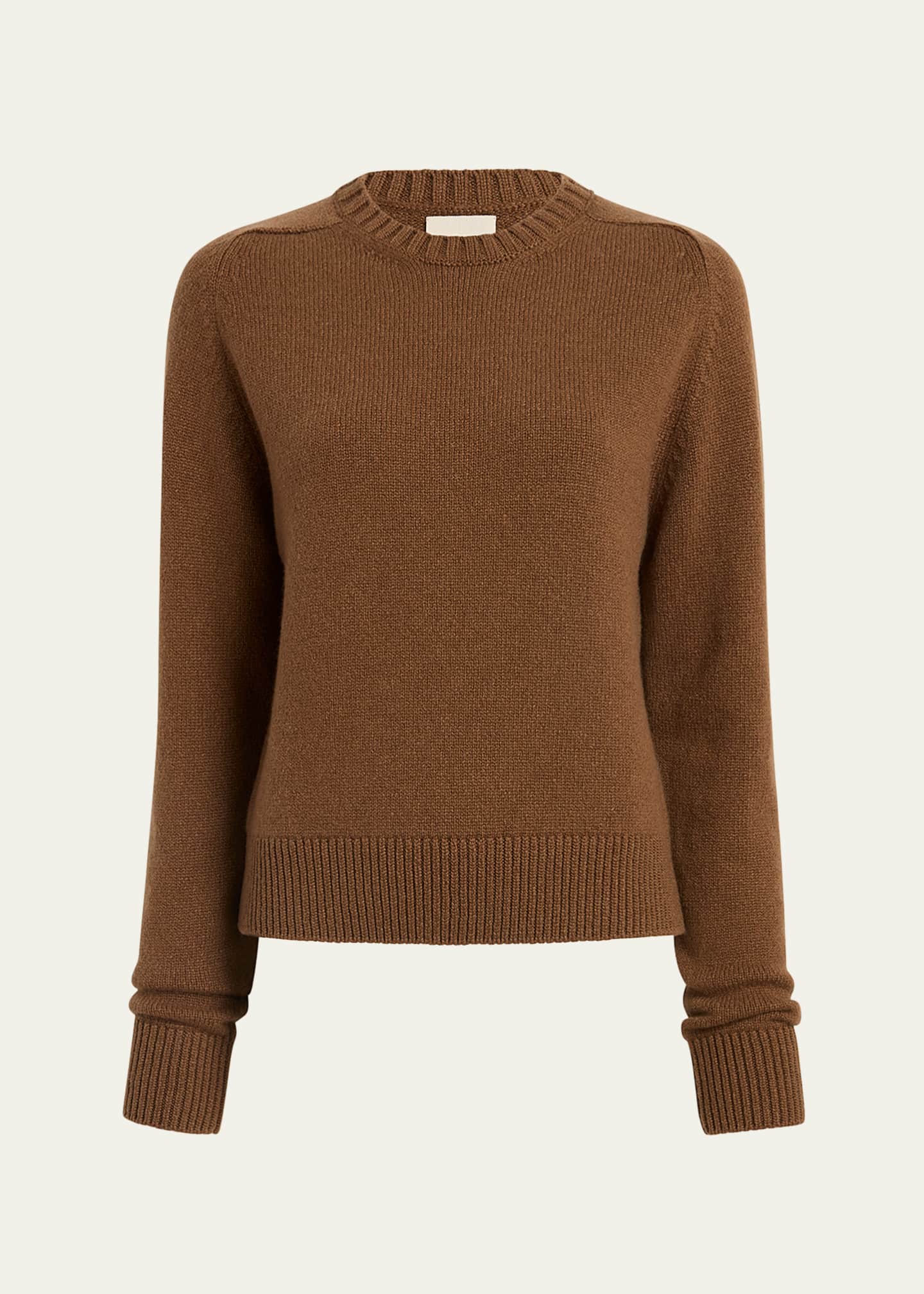 Khaite Nera Cashmere Crewneck Sweater Image 1 of 5