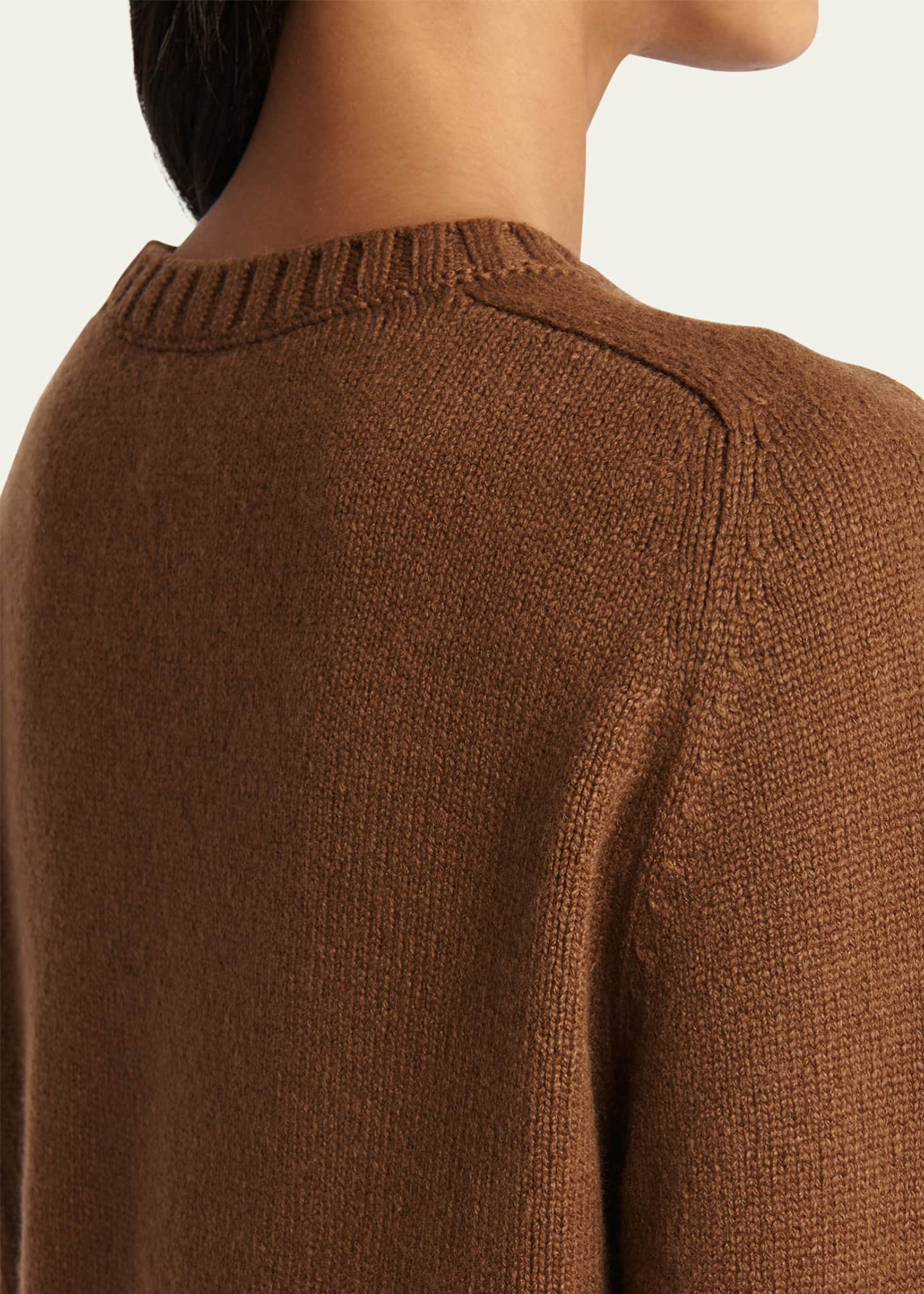 Khaite Nera Cashmere Crewneck Sweater Image 5 of 5