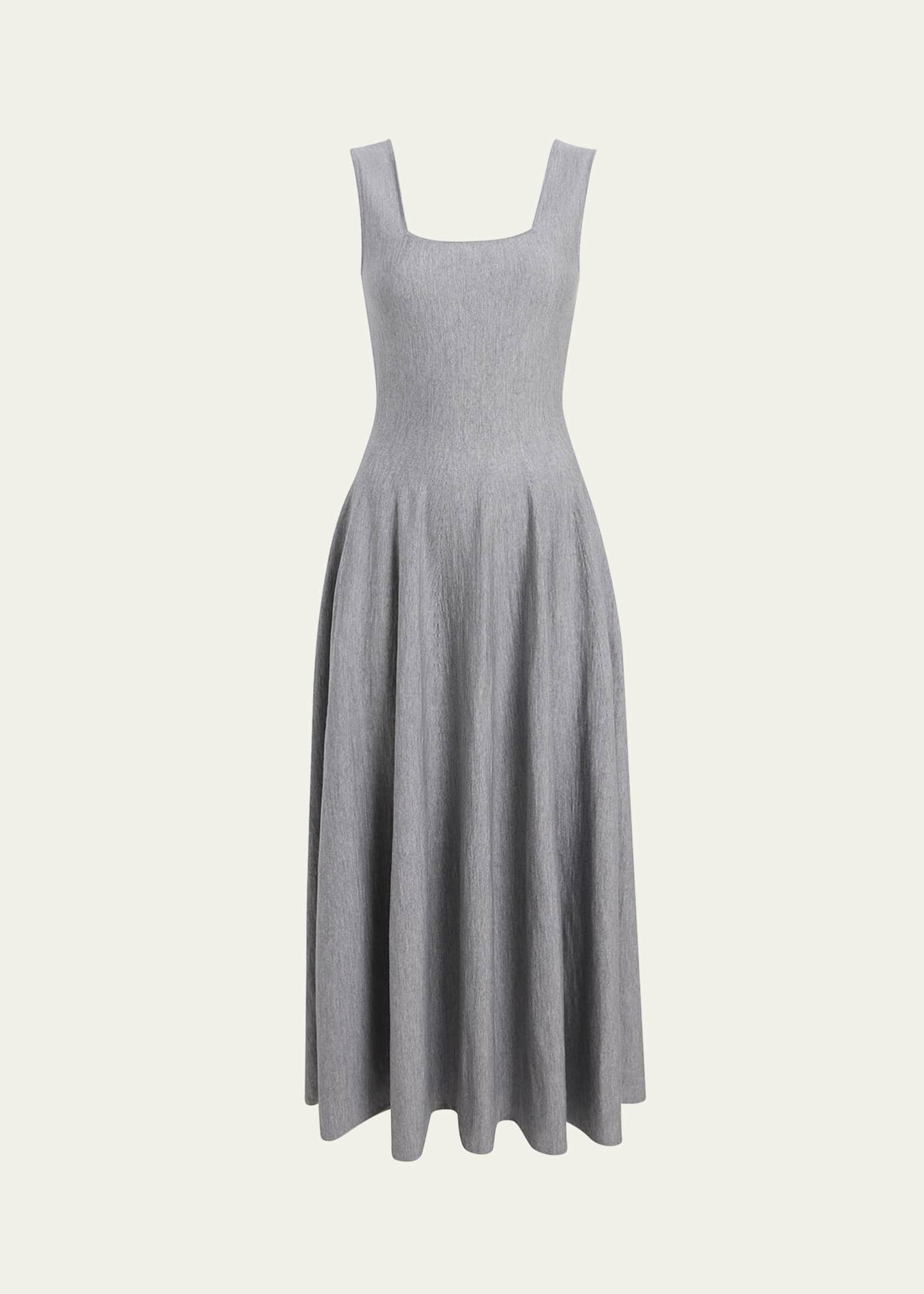 Khaite Jodie Square-Neck Sleeveless Maxi Dress Image 1 of 5