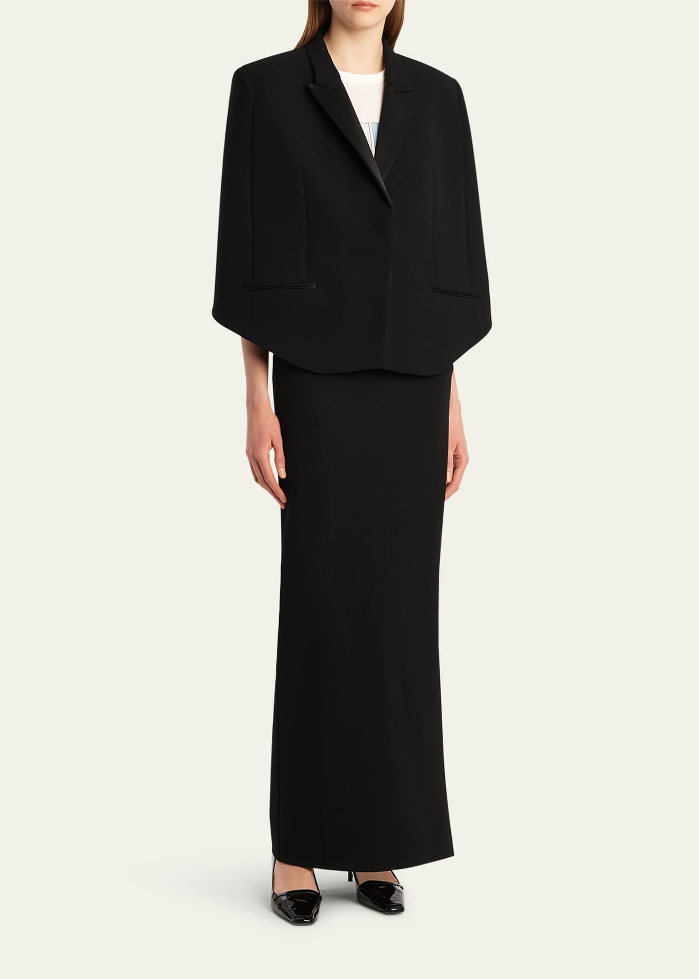 Khaite Severo Tuxedo Cape Image 2 of 5