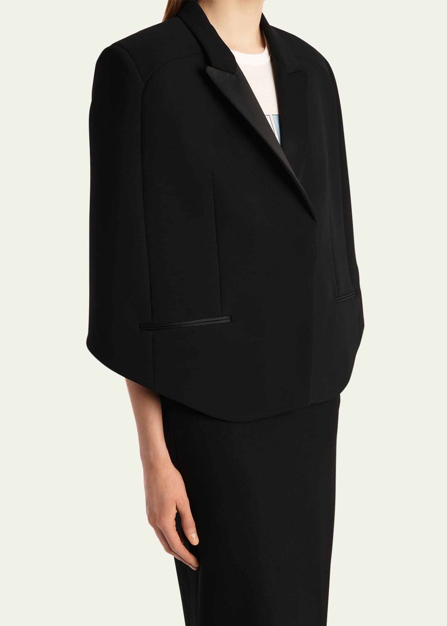 Khaite Severo Tuxedo Cape Image 5 of 5