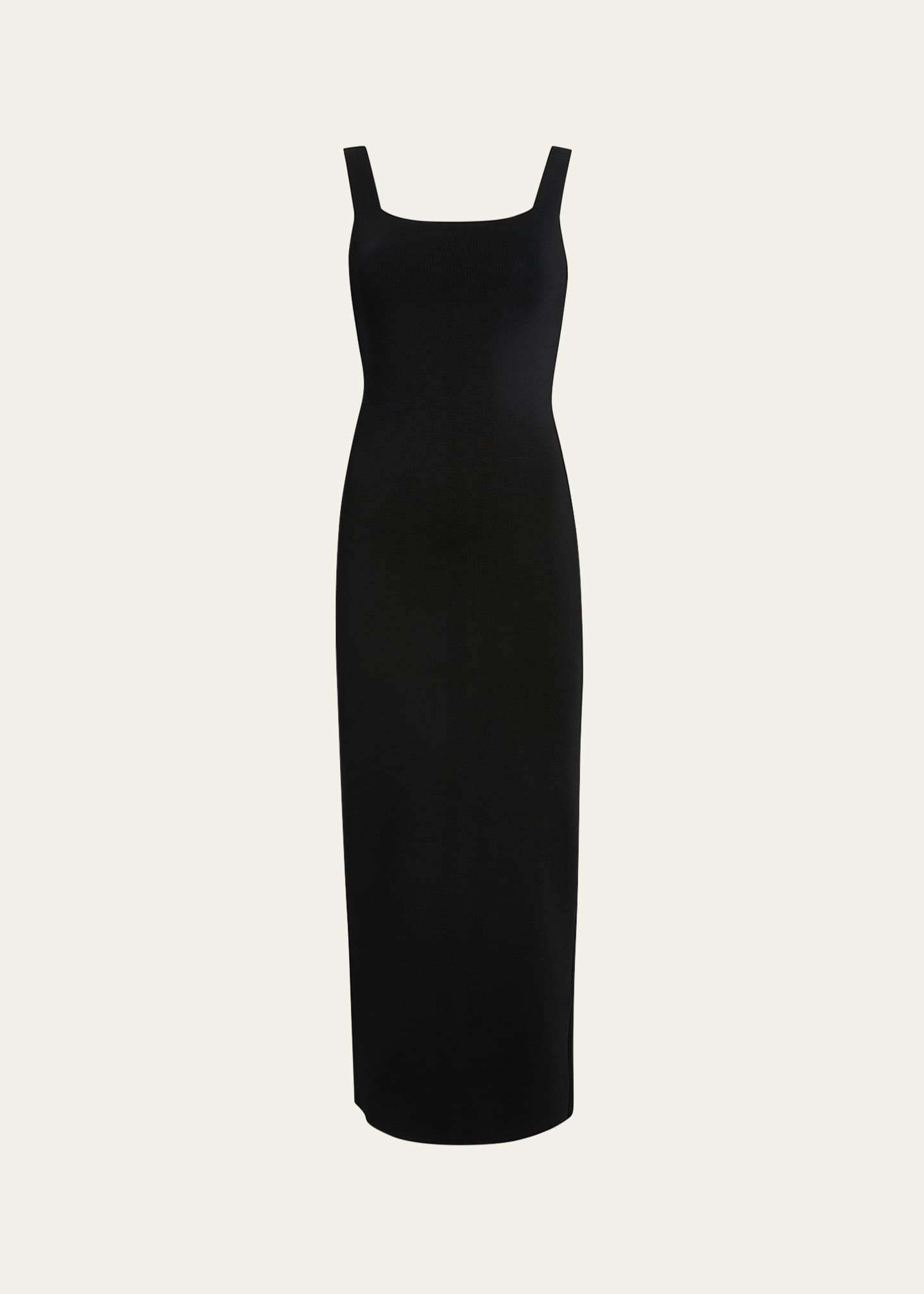 Khaite Dixi Square-Neck Sleeveless Knit Maxi Dress Image 1 of 5