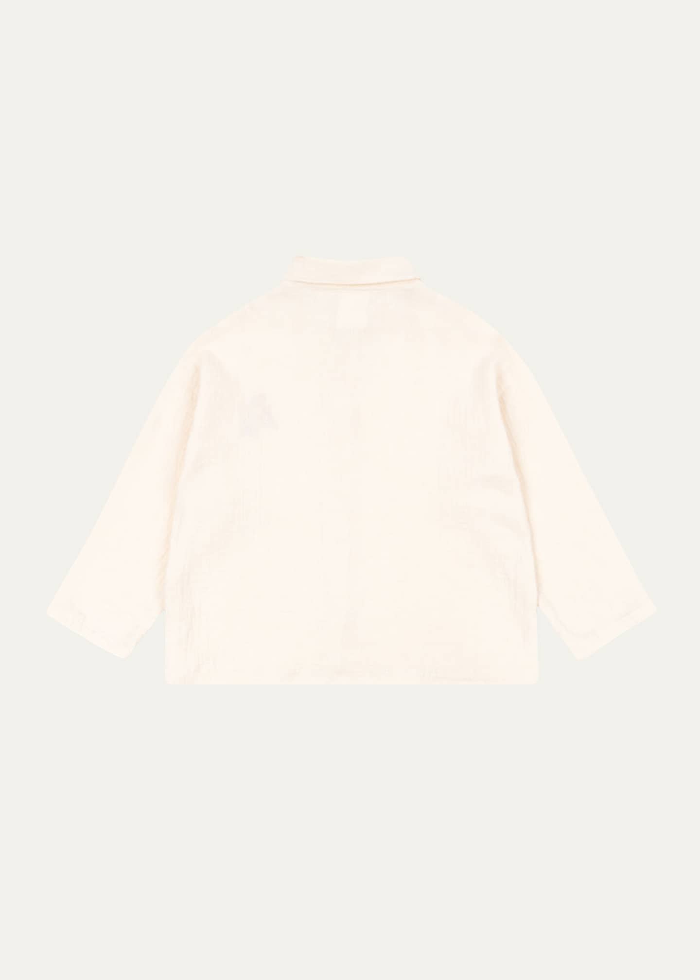 Konges Slojd Rosie H-W x Girl's Bella Button-Front Shirt, Size 12M-6 Image 2 of 2