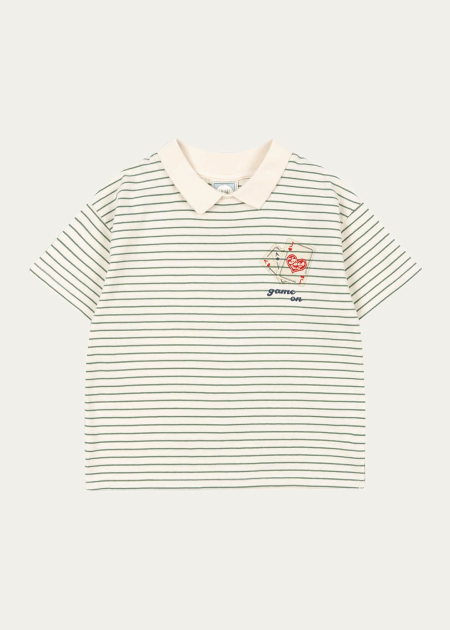 Konges Slojd Rosie H-W x Boy's Game On Collared T-Shirt, Size 12M-6 Image 1 of 2
