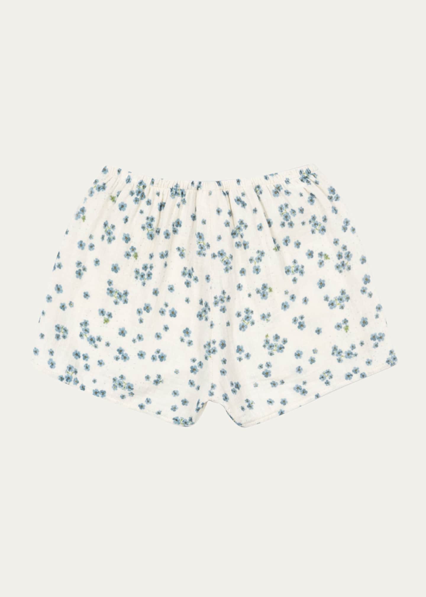 Konges Slojd Rosie H-W x Girl's Mioblu Floral Cotton Shorts, SIze 12M-6 Image 2 of 2