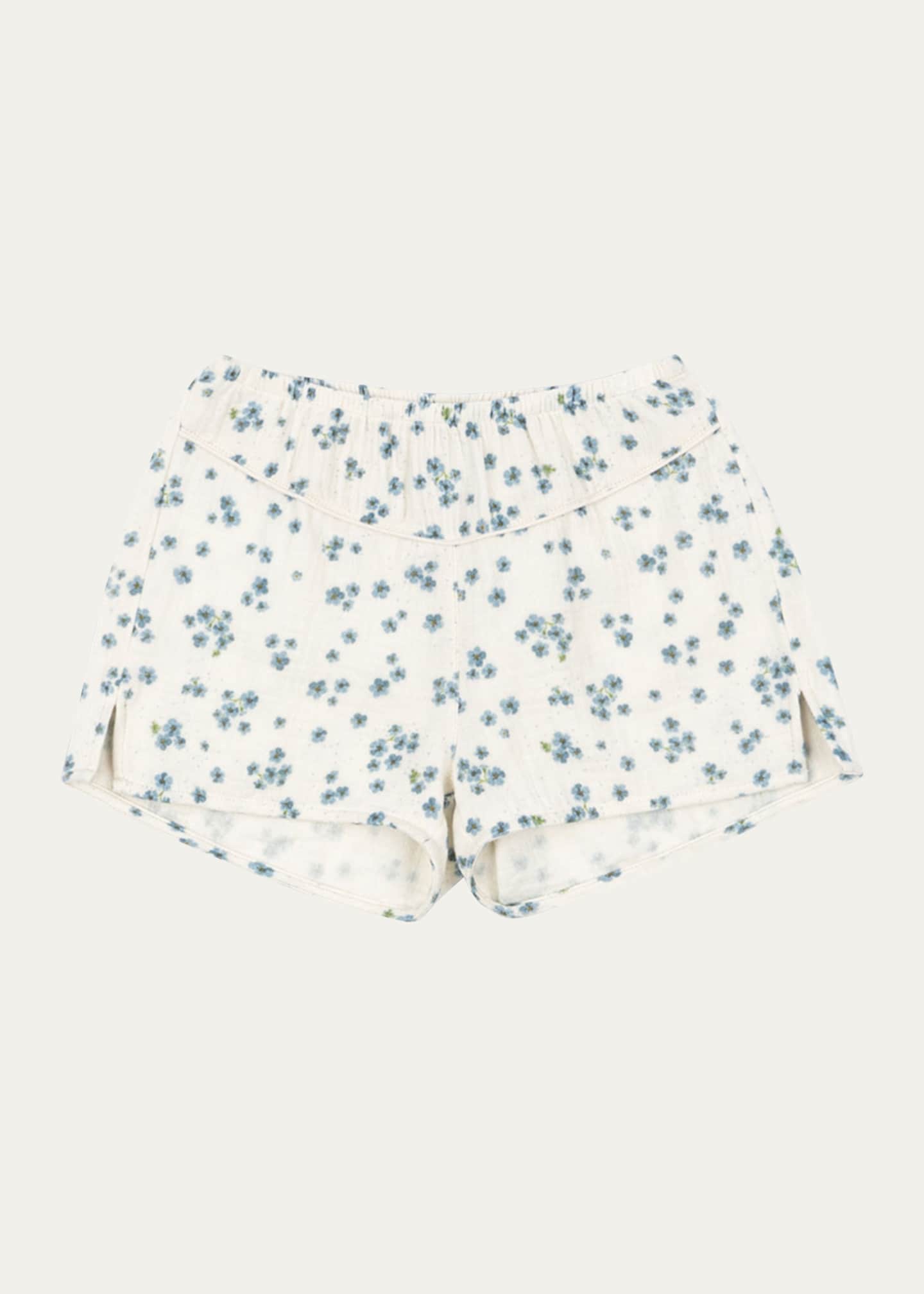 Konges Slojd Rosie H-W x Girl's Mioblu Floral Cotton Shorts, SIze 12M-6 Image 1 of 2