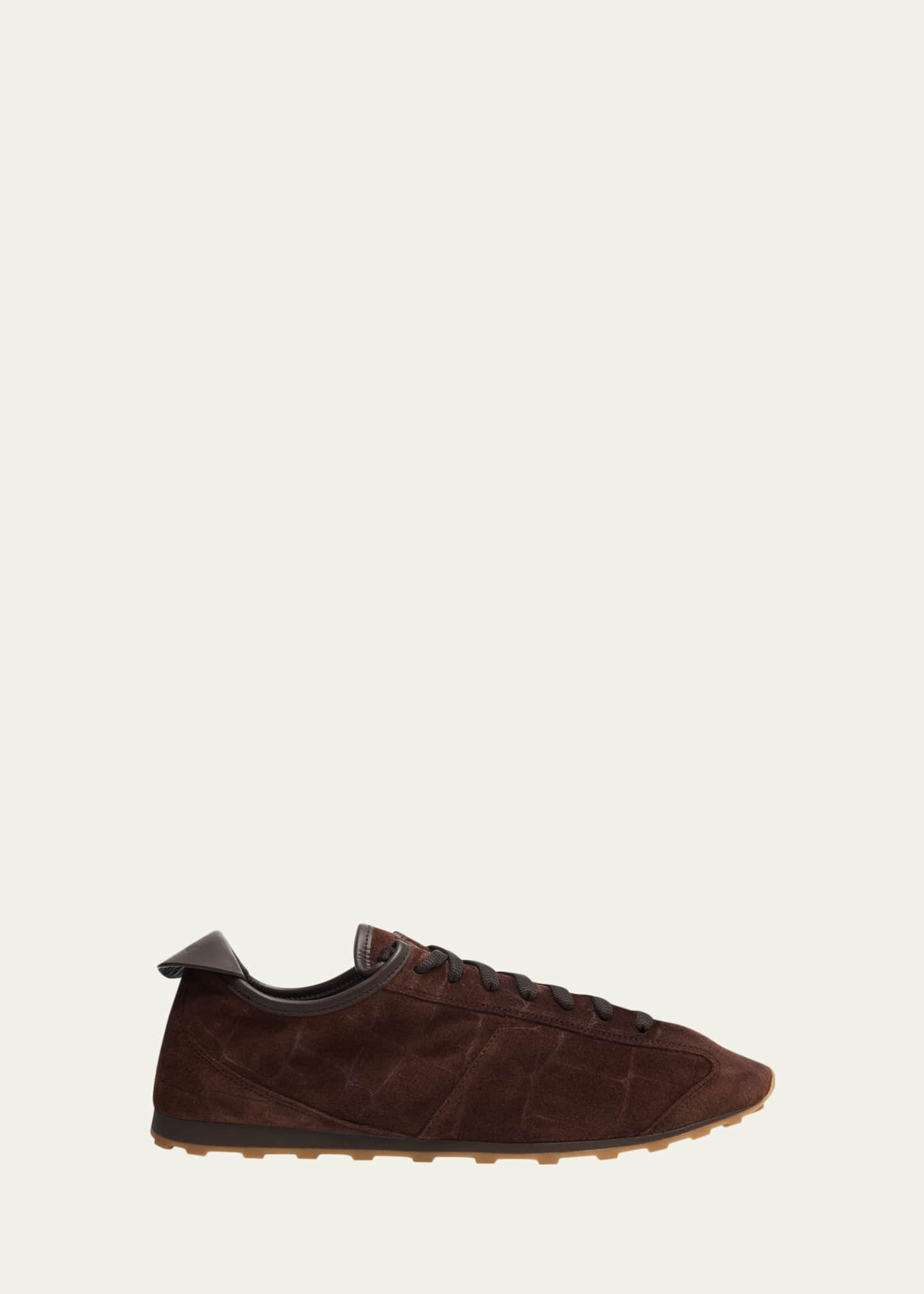 Jacquemus Men's Les Tennis Croc-Embossed Suede Sneakers - Bergdorf