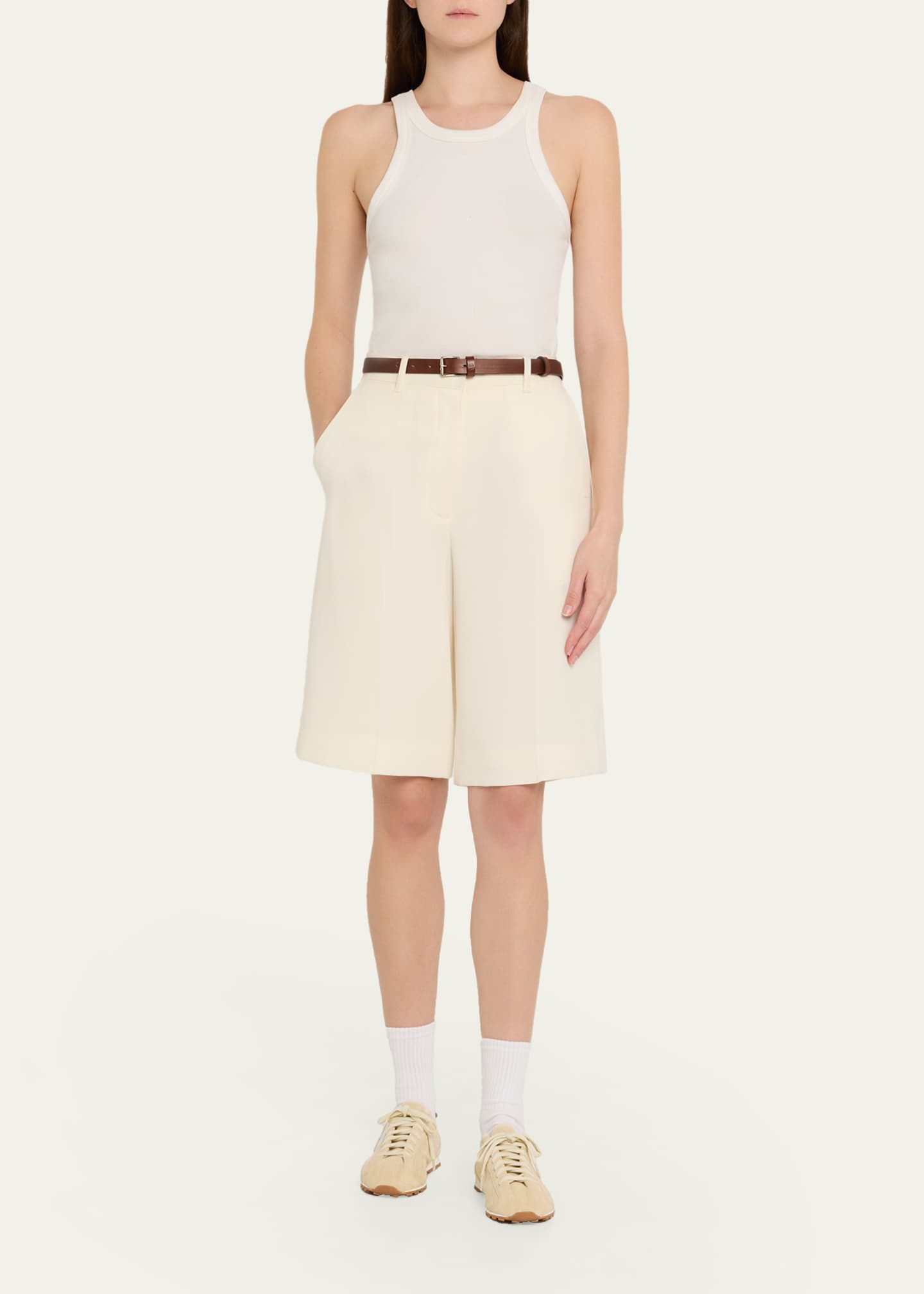 Jacquemus Les Tennis Croc-Embossed Suede Sneakers - Bergdorf Goodman