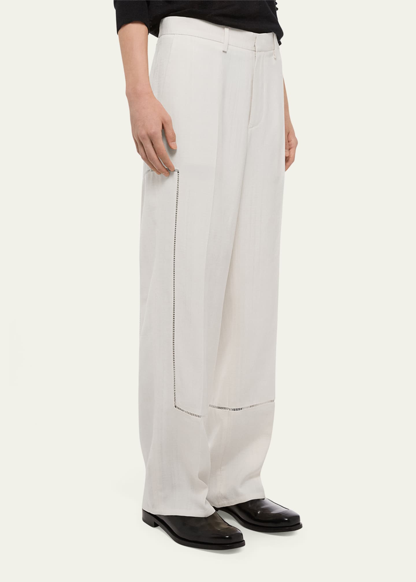 Helmut Lang Men's Ladder-Stitch Carpenter Trousers - Bergdorf Goodman