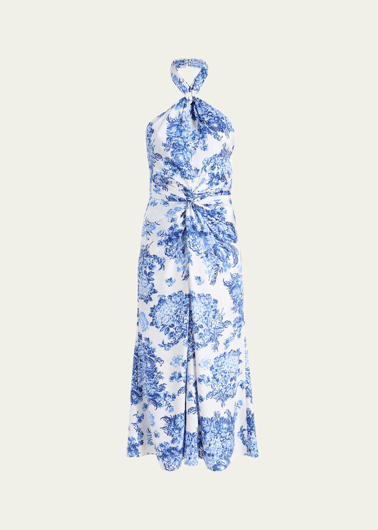 Cinq a Sept Coli Costal Bouquet Halter Dress Image 1 of 4