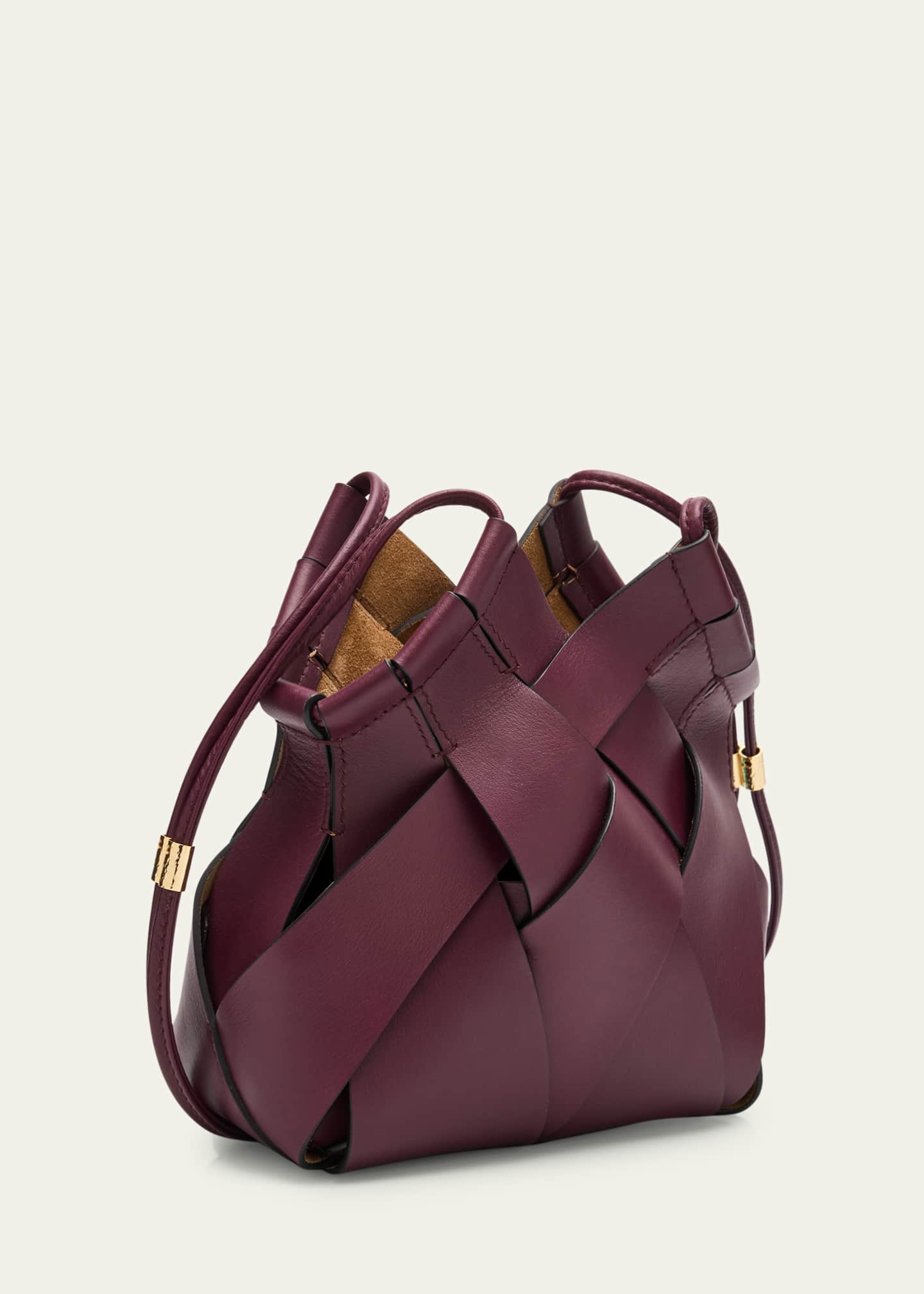 Ulla Johnson Charlotte Woven Leather Crossbody Bag Image 2 of 4