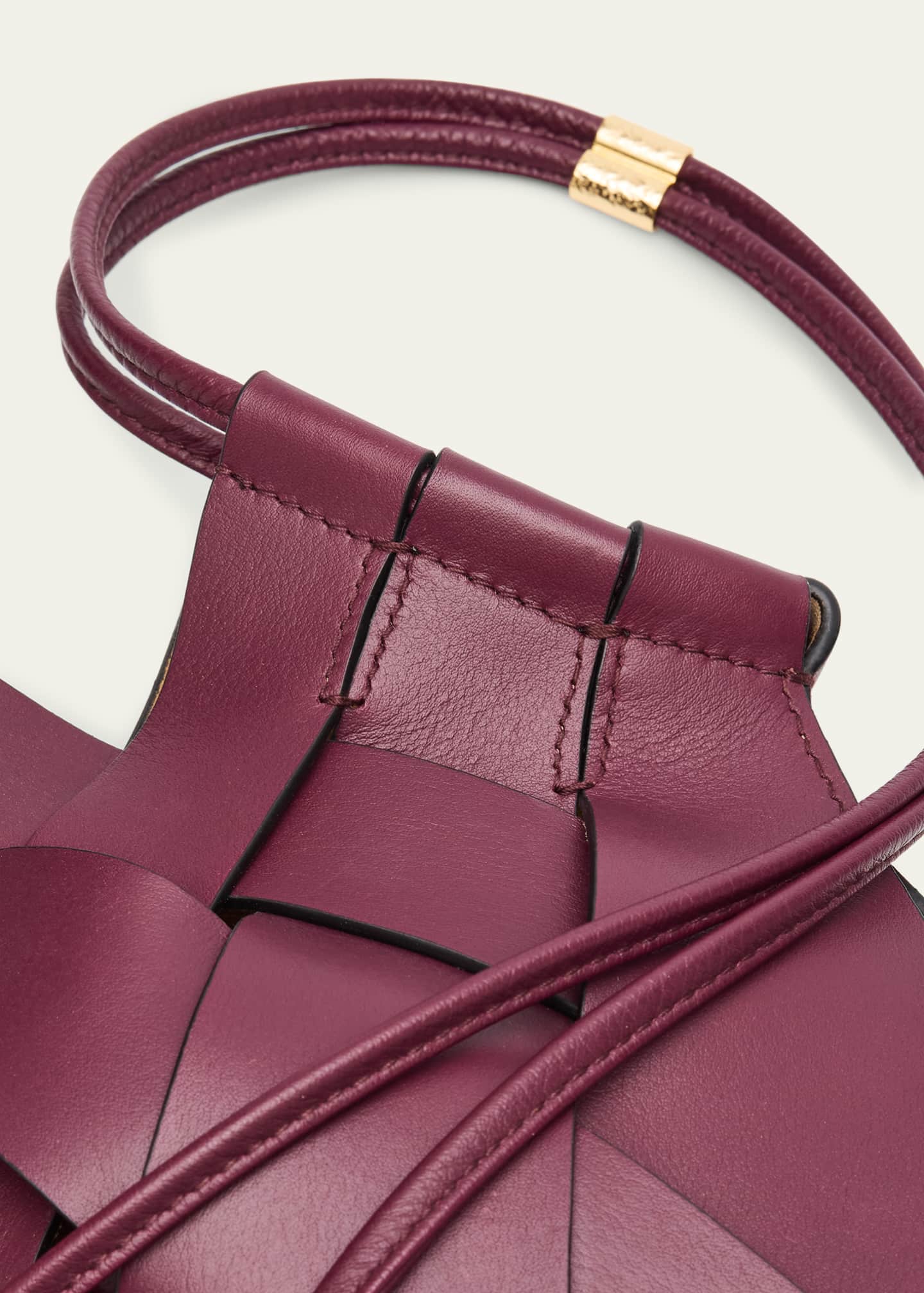 Ulla Johnson Charlotte Woven Leather Crossbody Bag Image 4 of 4