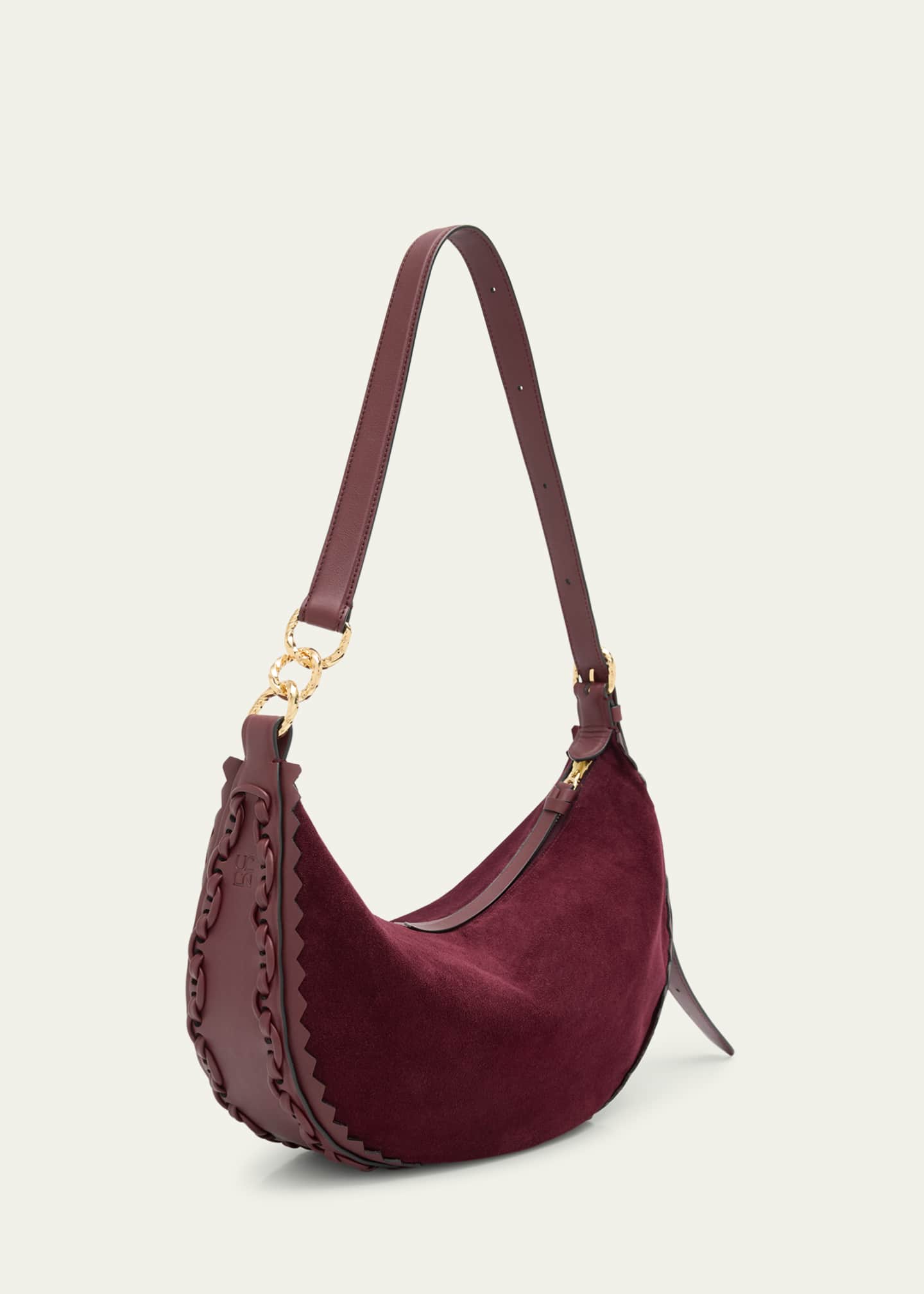 Ulla Johnson Twyla Small Suede Hobo Bag Image 3 of 6