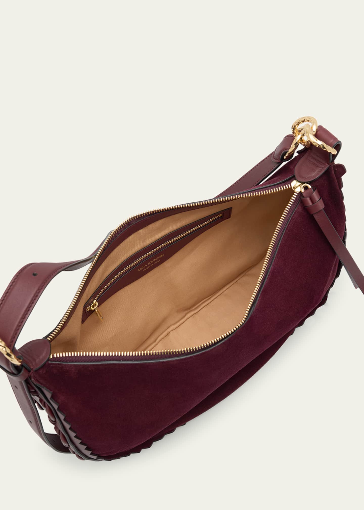 Ulla Johnson Twyla Small Suede Hobo Bag Image 6 of 6