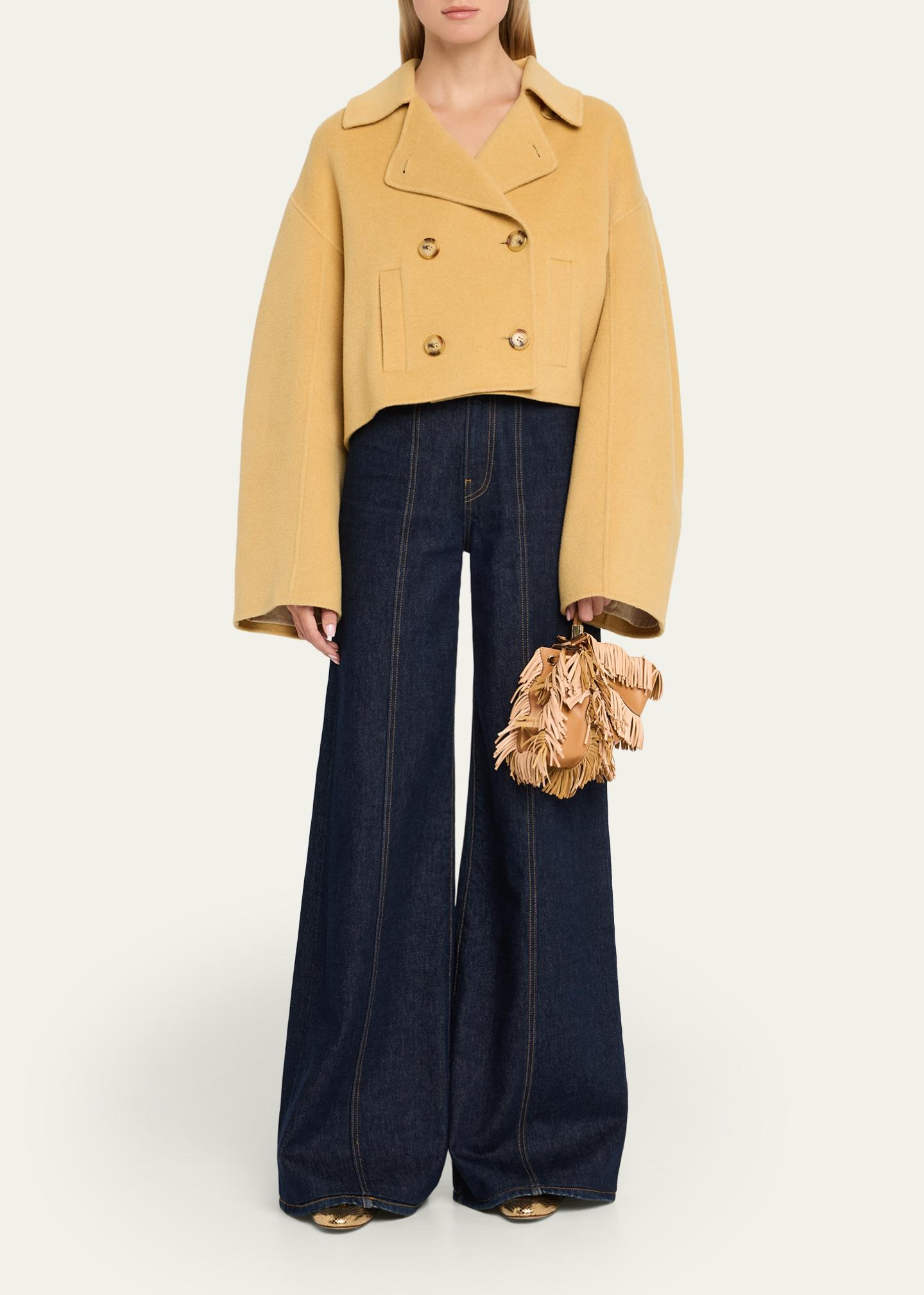 Ulla Johnson Adria Mini Fringe Pleated Wave Crossbody Bag