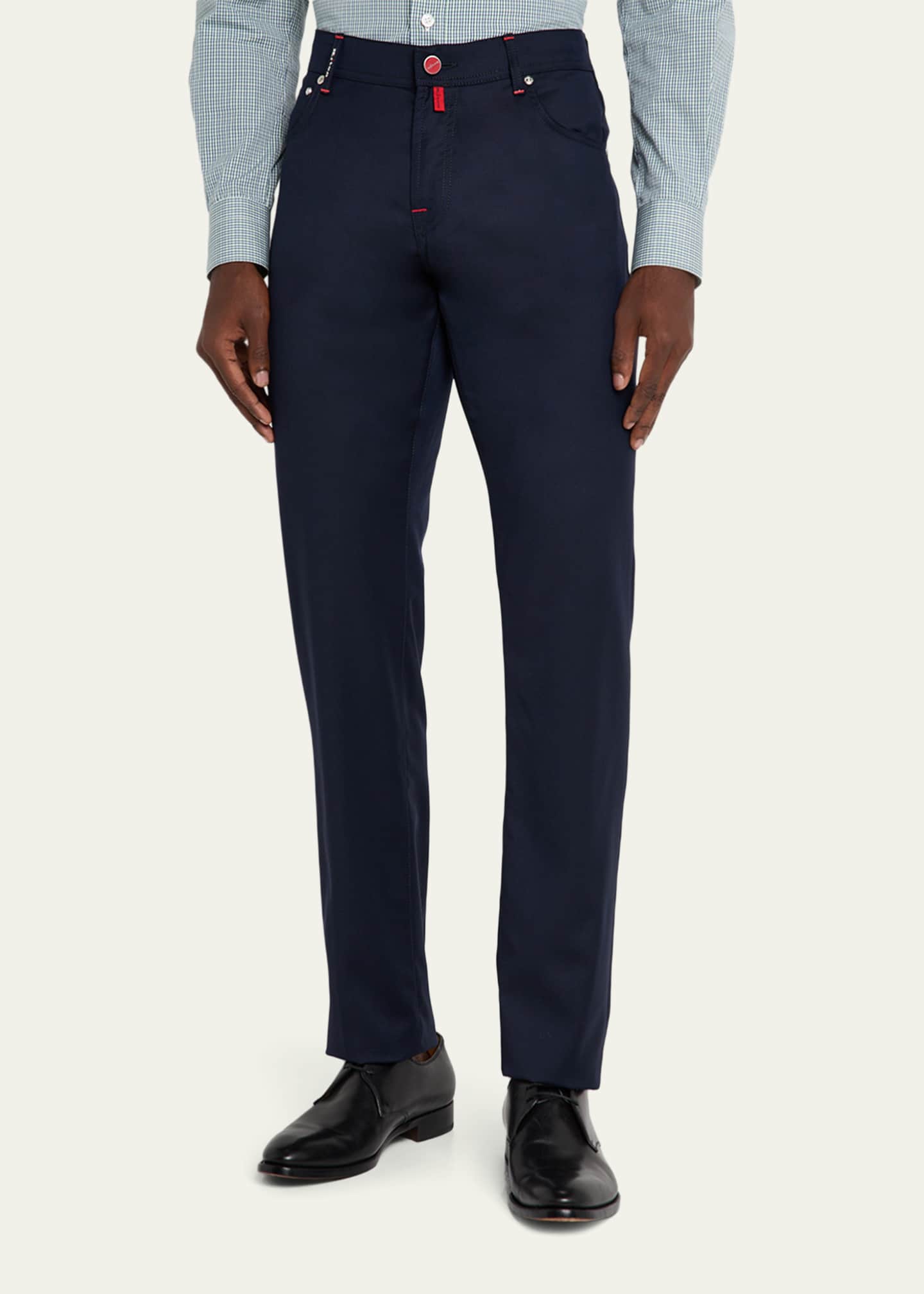 Men Five Pocket Organic Cotton Trousers Beige