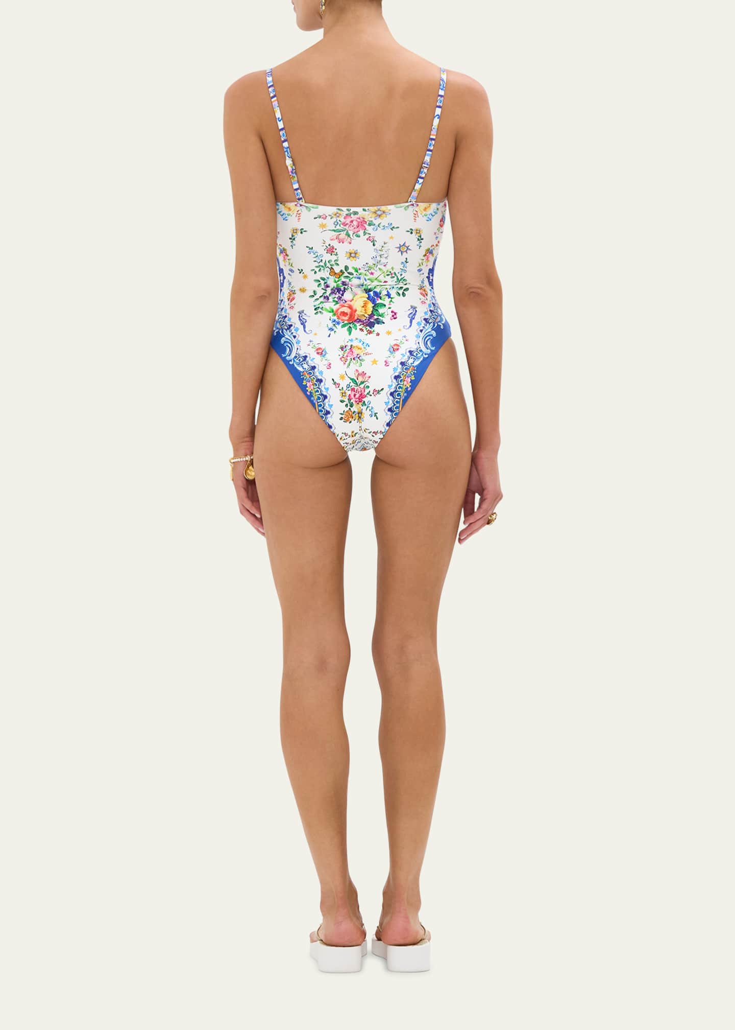 Camilla Tiles Darls Ruched Underwire One-Piece Swimsuit Image 3 of 4