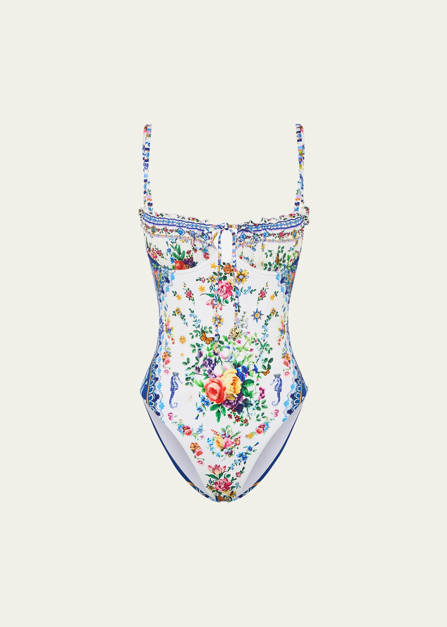 Camilla Tiles Darls Ruched Underwire One-Piece Swimsuit Image 1 of 4