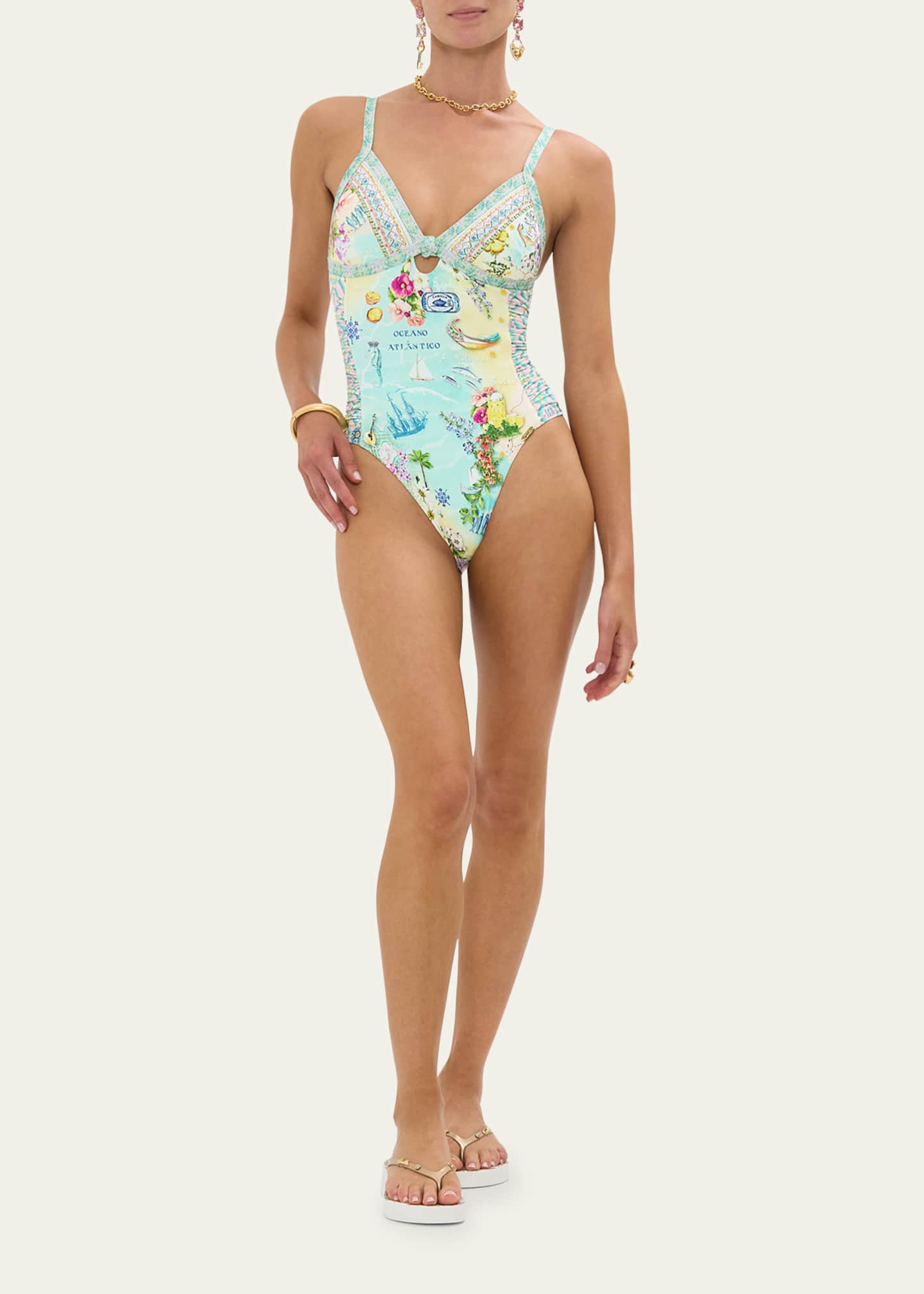 Camilla Just Coasting Paneled One-Piece Swimsuit Image 2 of 4