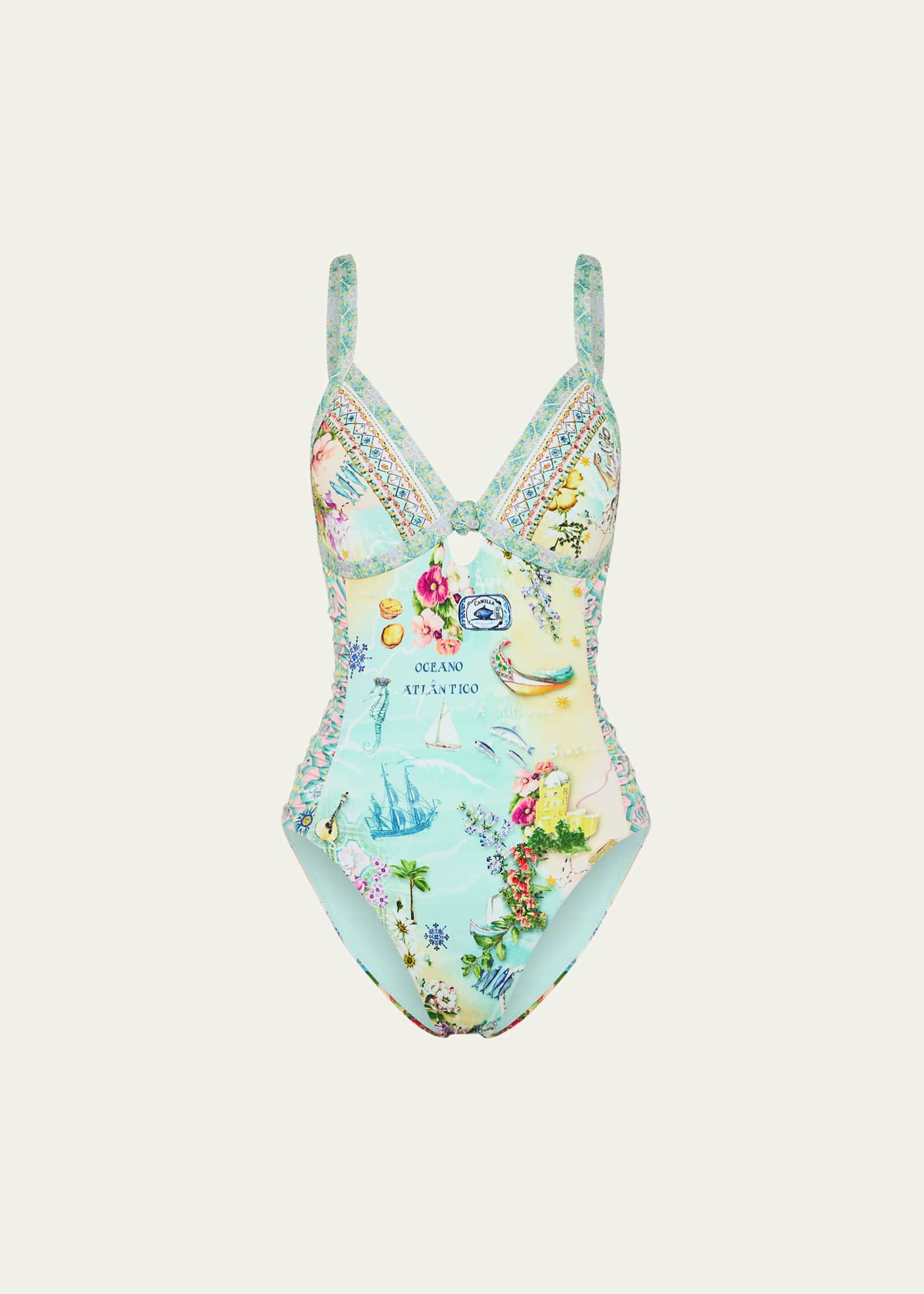 Camilla Just Coasting Paneled One-Piece Swimsuit Image 1 of 4