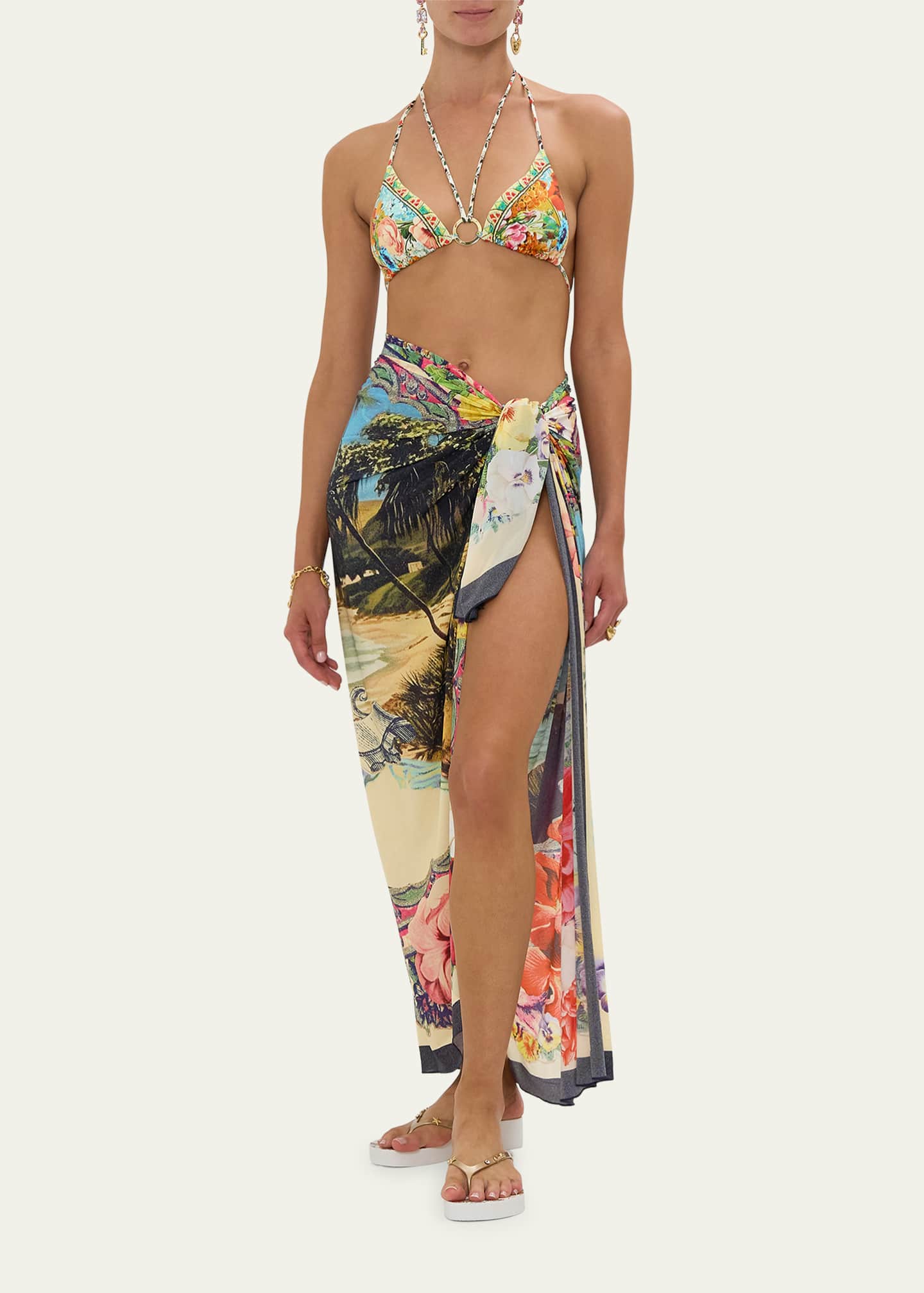 Camilla Bathing Bombshell Long Sarong Coverup Image 2 of 4