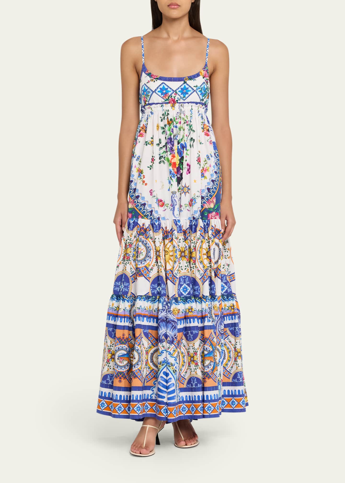 Camilla Tiles Darls Long Dress with Jersey Bodice Image 2 of 5