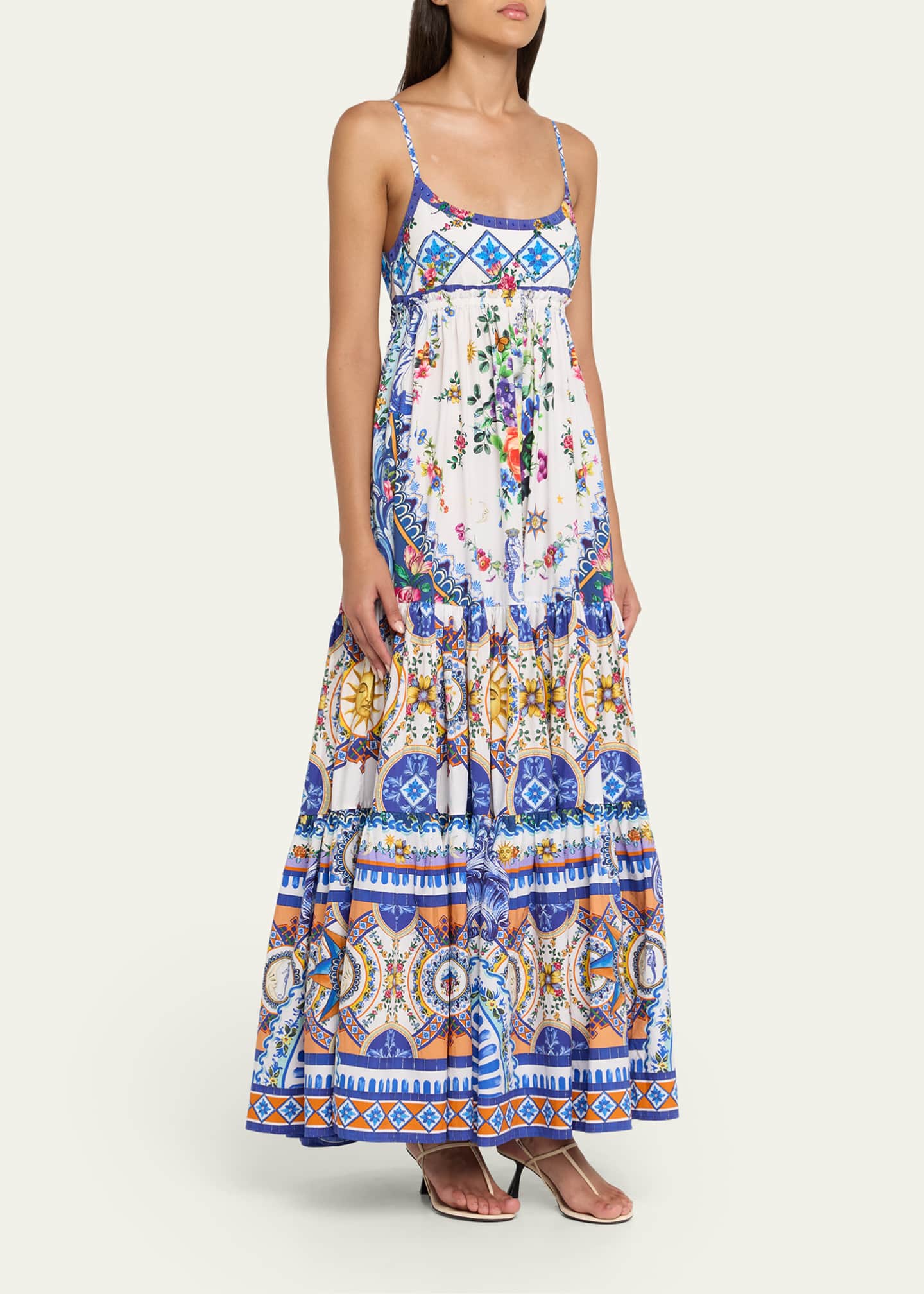 Camilla Tiles Darls Long Dress with Jersey Bodice Image 4 of 5