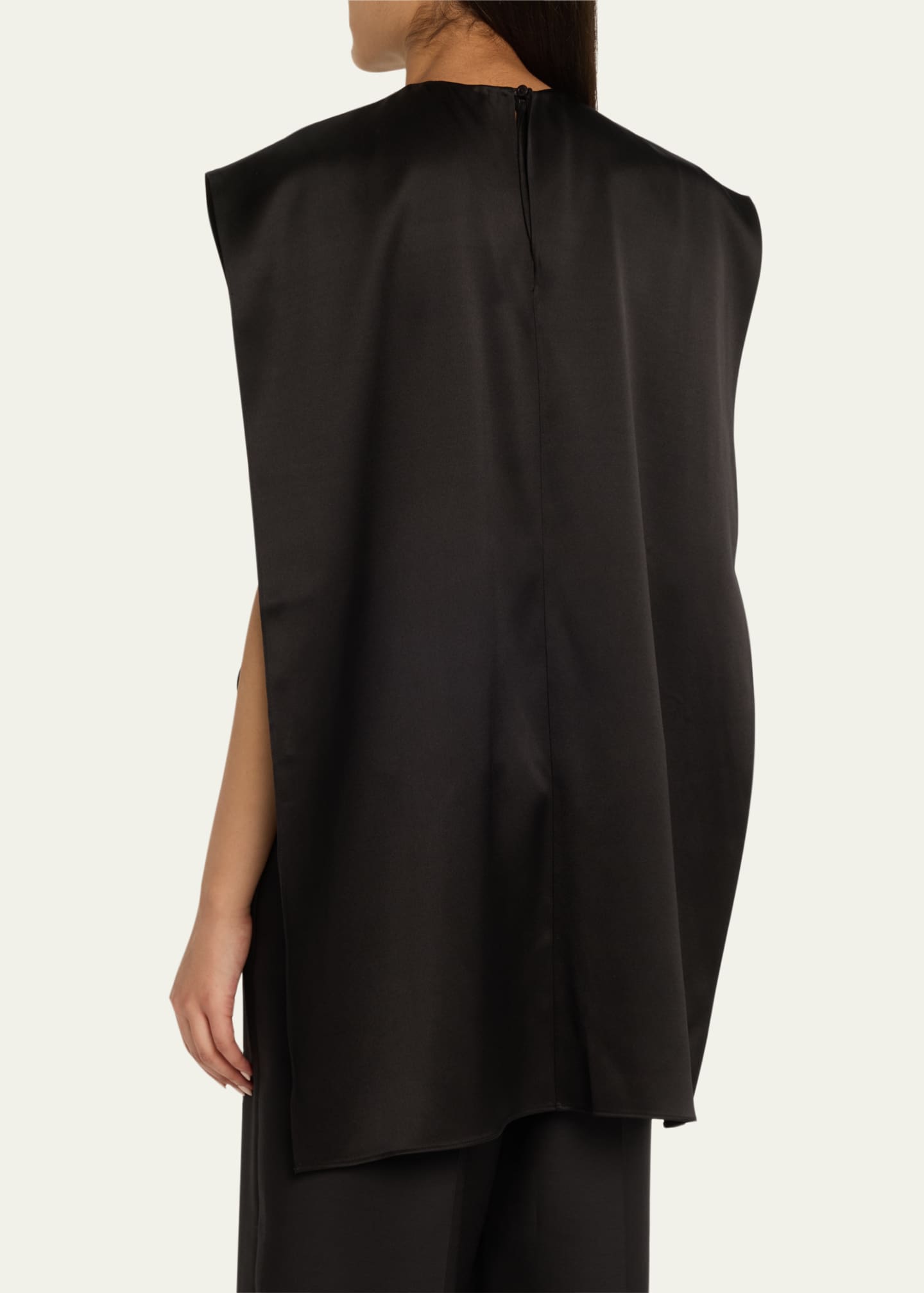 Heirlome Athena Satin Sleeveless Cape Top Image 3 of 5