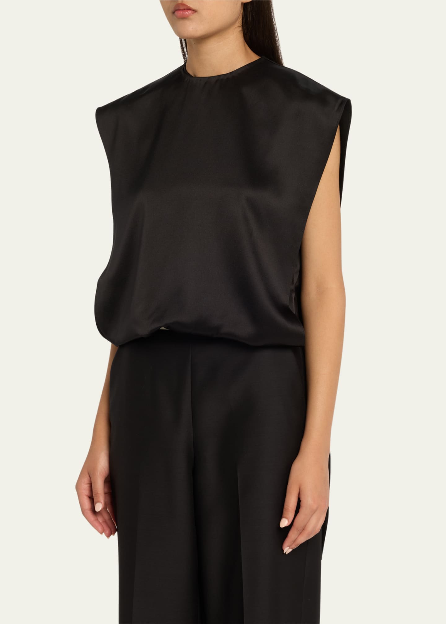 Heirlome Athena Satin Sleeveless Cape Top Image 4 of 5
