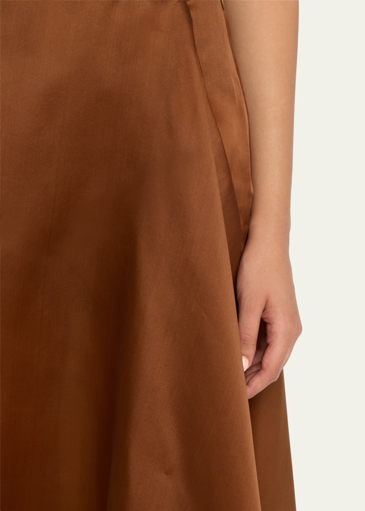 Heirlome Mel Draped Silk Organza Midi Skort Image 5 of 5