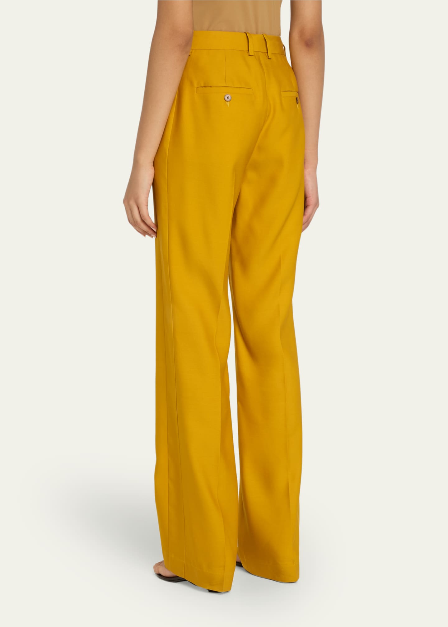 Heirlome Costanza Silk Straight-Leg Trousers Image 3 of 5