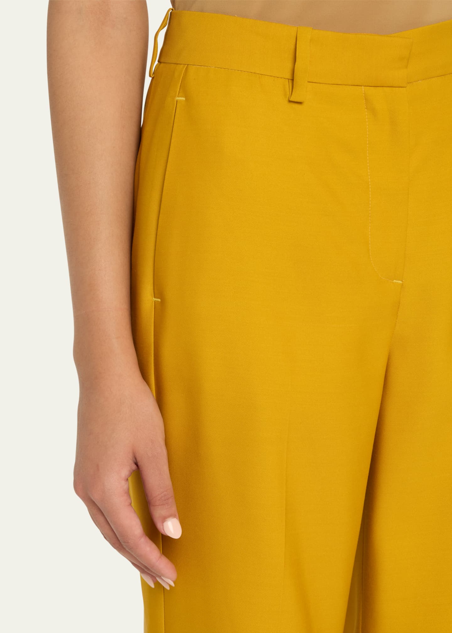 Heirlome Costanza Silk Straight-Leg Trousers Image 5 of 5