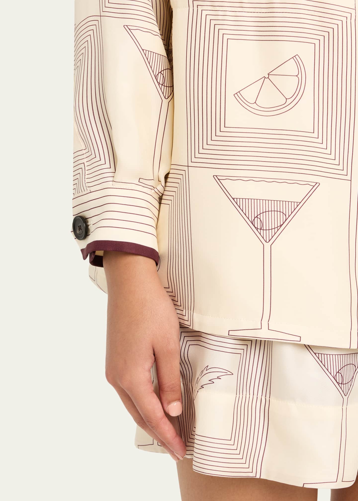 Loro Piana Rafael Aperitivo Twill Hooded Bomber Jacket Image 5 of 5