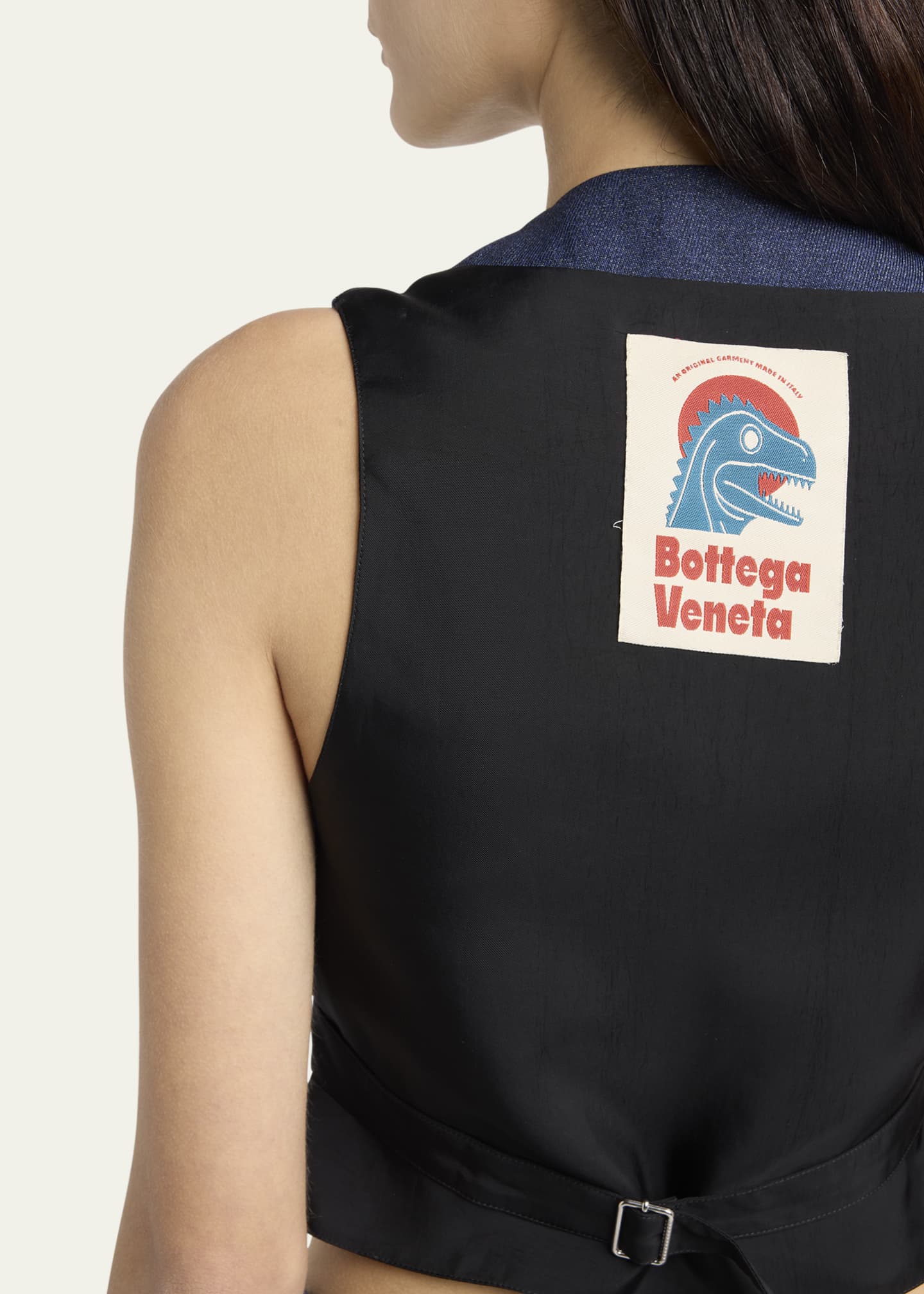 Bottega Veneta Melange Wool Drill Vest Image 5 of 5