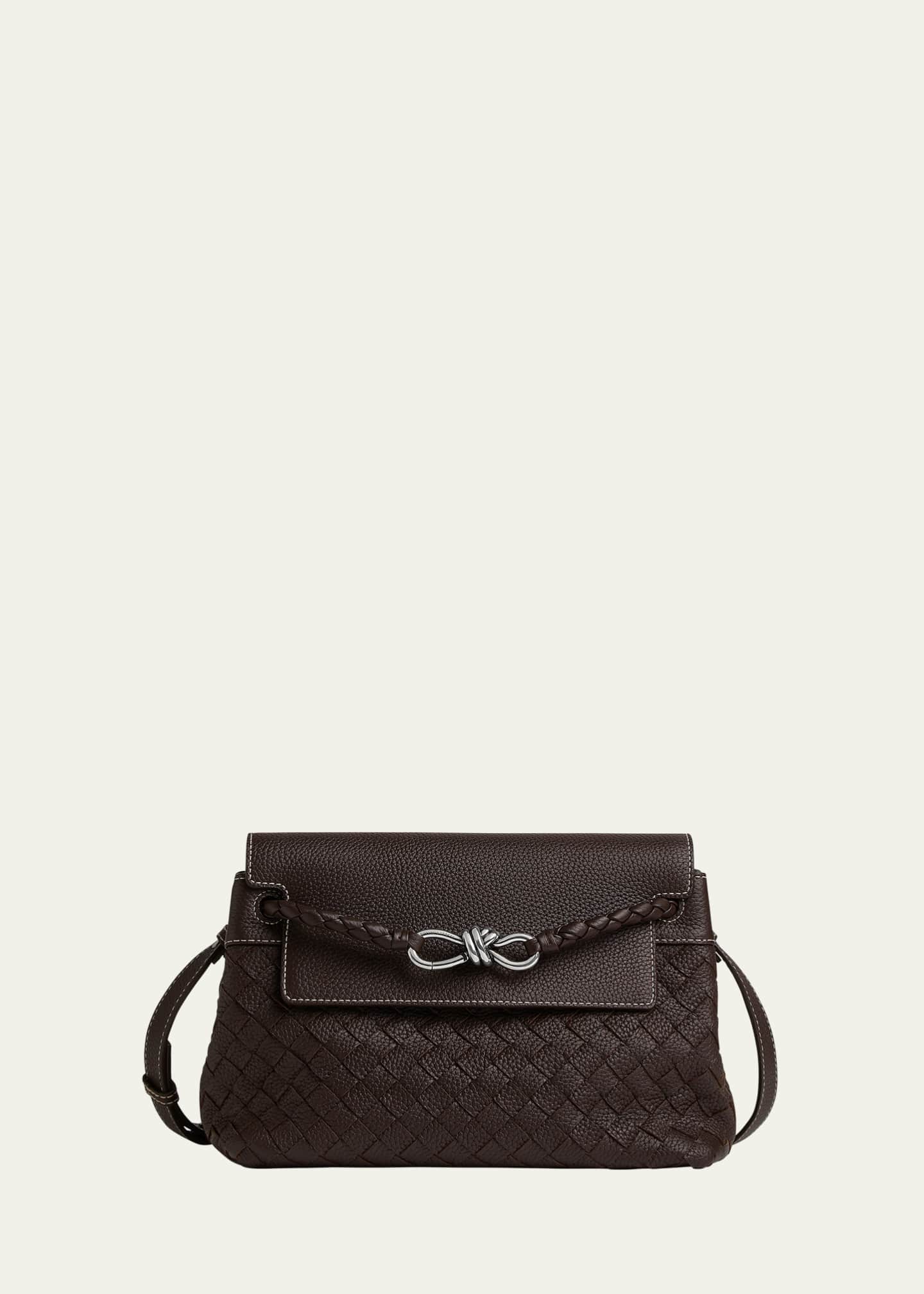 Bottega Veneta Small Andiamo Intrecciato Leather Messenger Bag Image 1 of 4