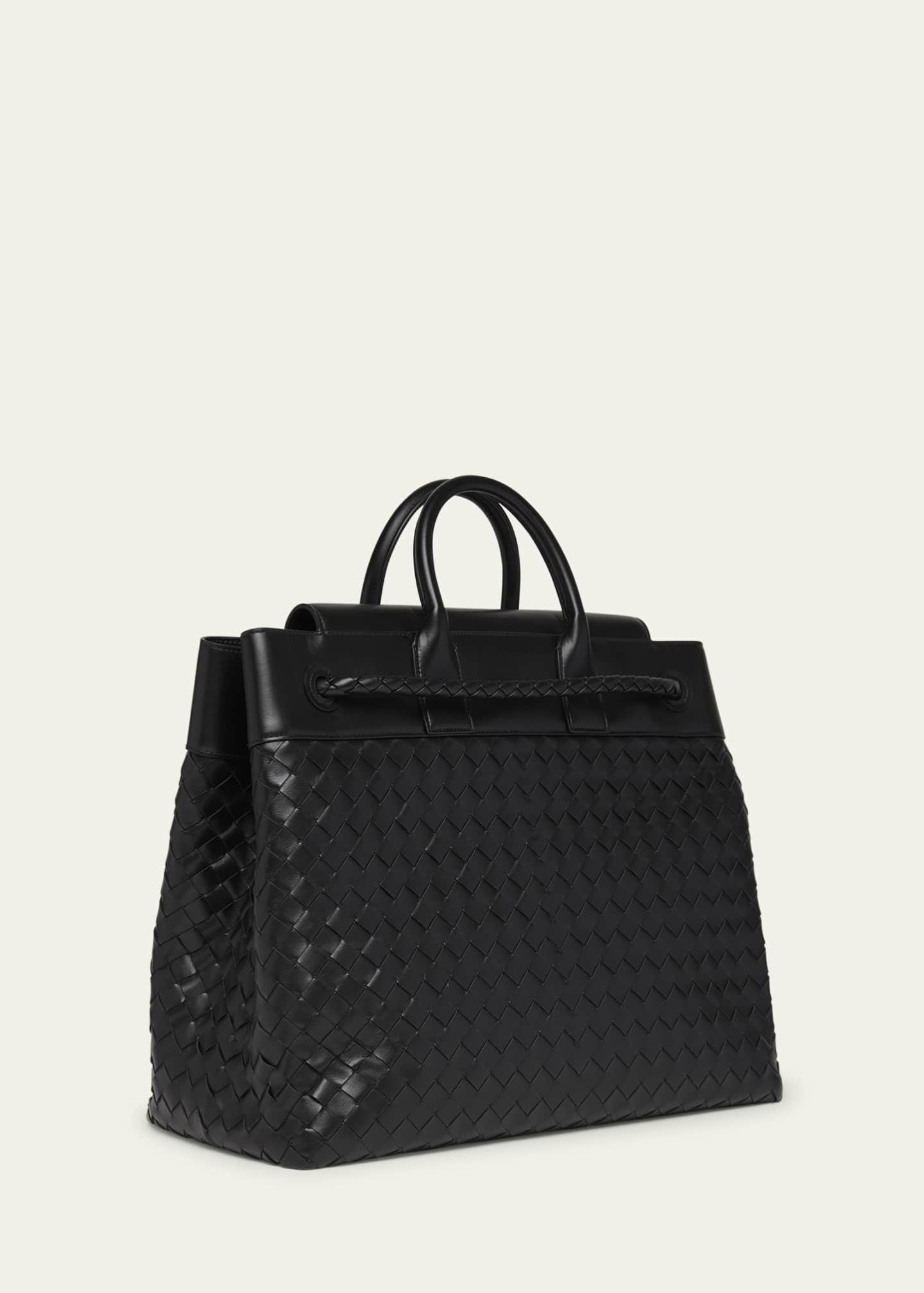 Bottega Veneta Men's Small Andiamo Voyager Intrecciato Shoulder Bag Image 3 of 6